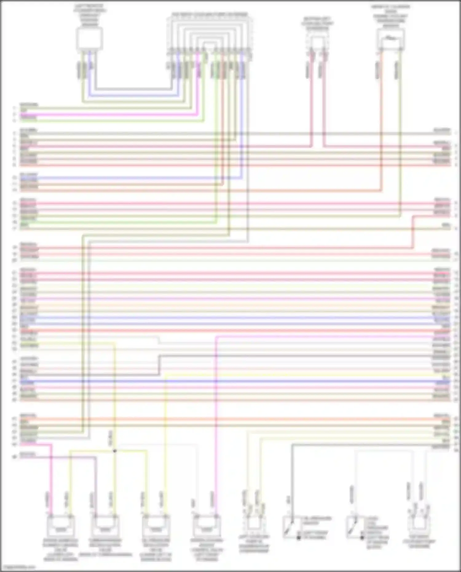 Wiring diagram bottom left coupling point in interior for Volkswagen Teramont I (2017-2021) (28 of 30)