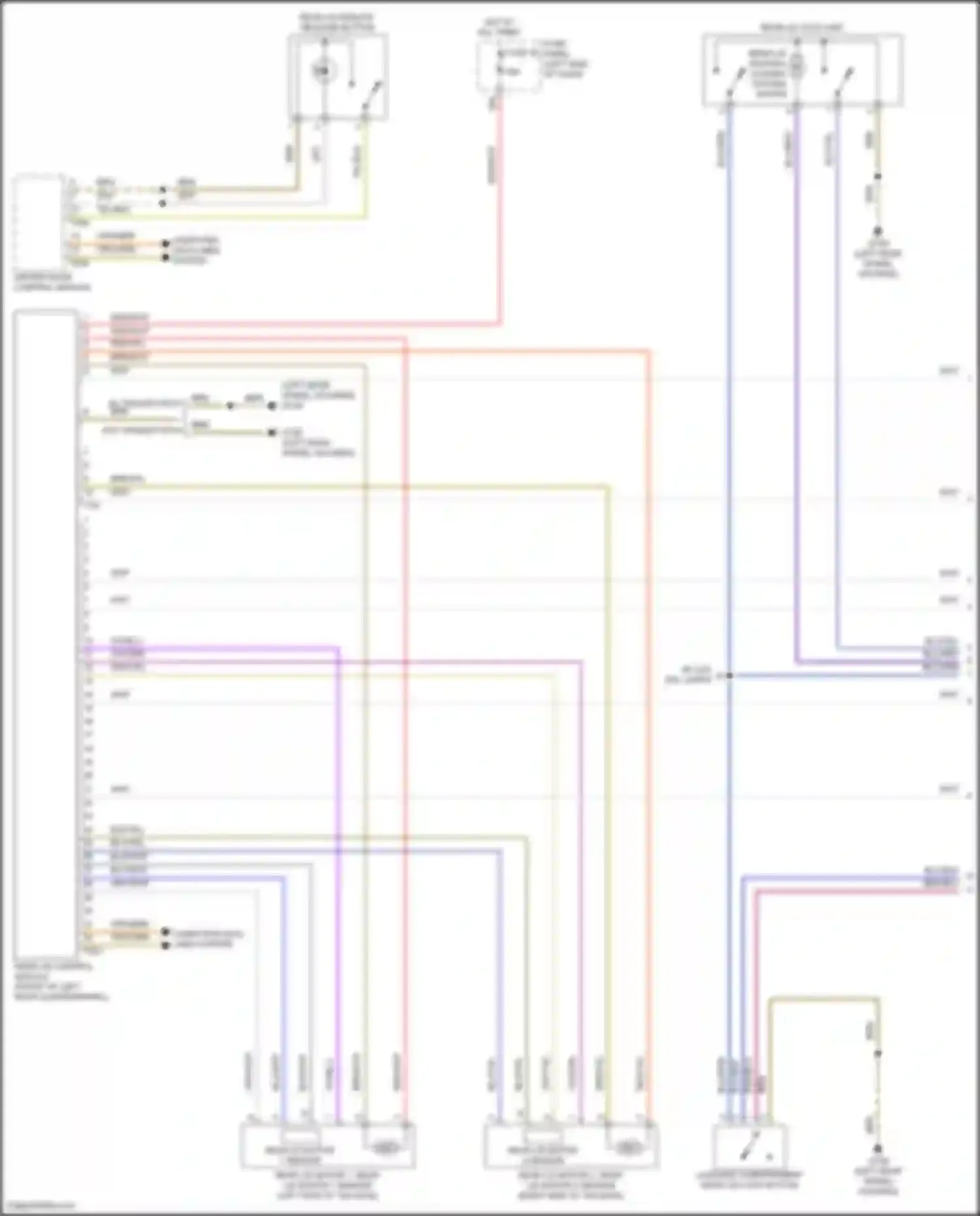 Wiring diagram computer data lines system for Volkswagen Teramont I (2017-2021) (58 of 76)