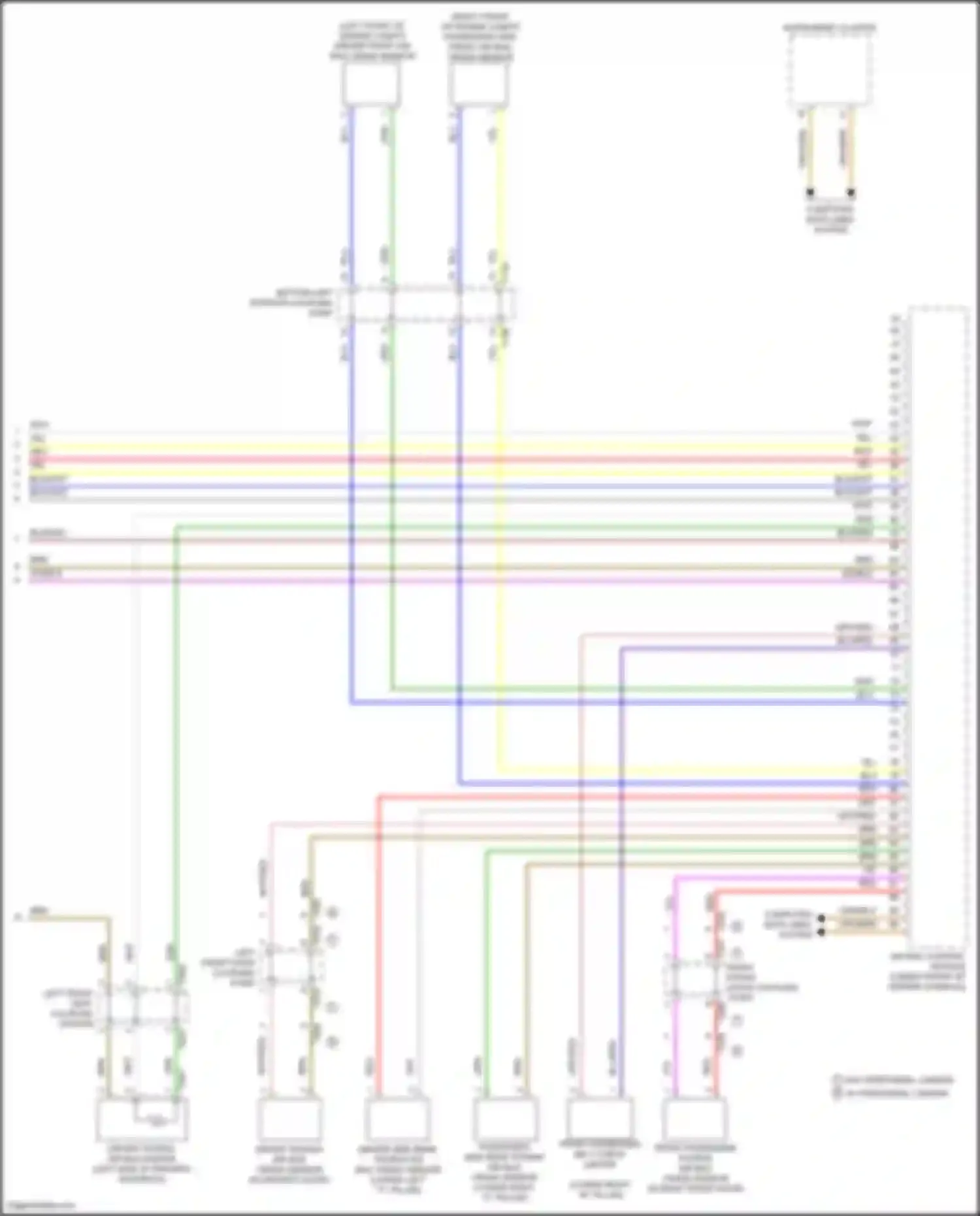 Wiring diagram driver front air bag crash sensor for Volkswagen Teramont I (2017-2021) (1 of 1)