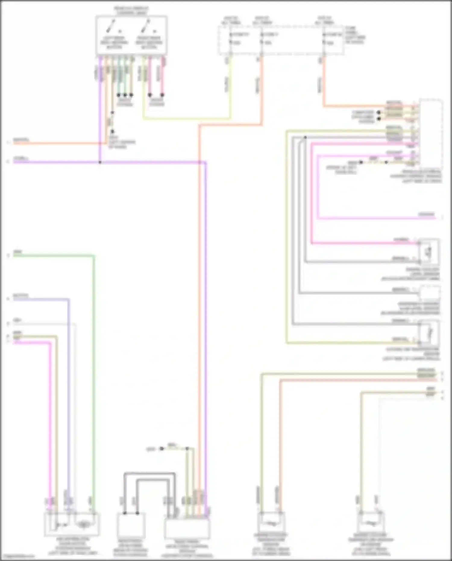 Wiring diagram engine coolant level sensor for Volkswagen Teramont I (2017-2021) (4 of 4)