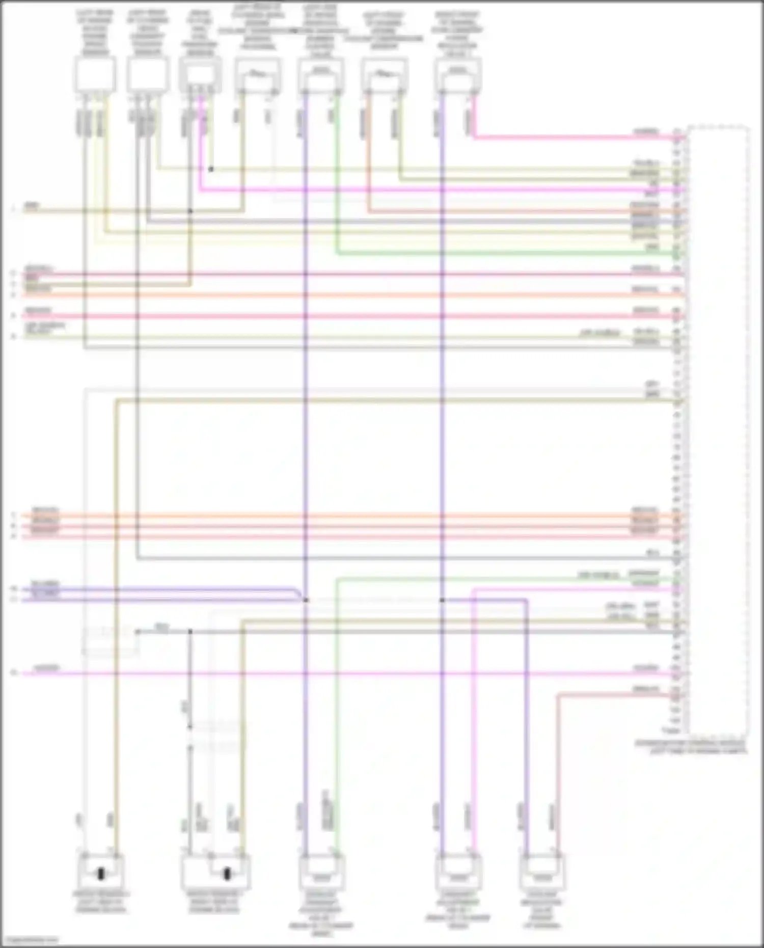 Wiring diagram engine coolant temperature sensor on engine for Volkswagen Teramont I (2017-2021) (4 of 4)