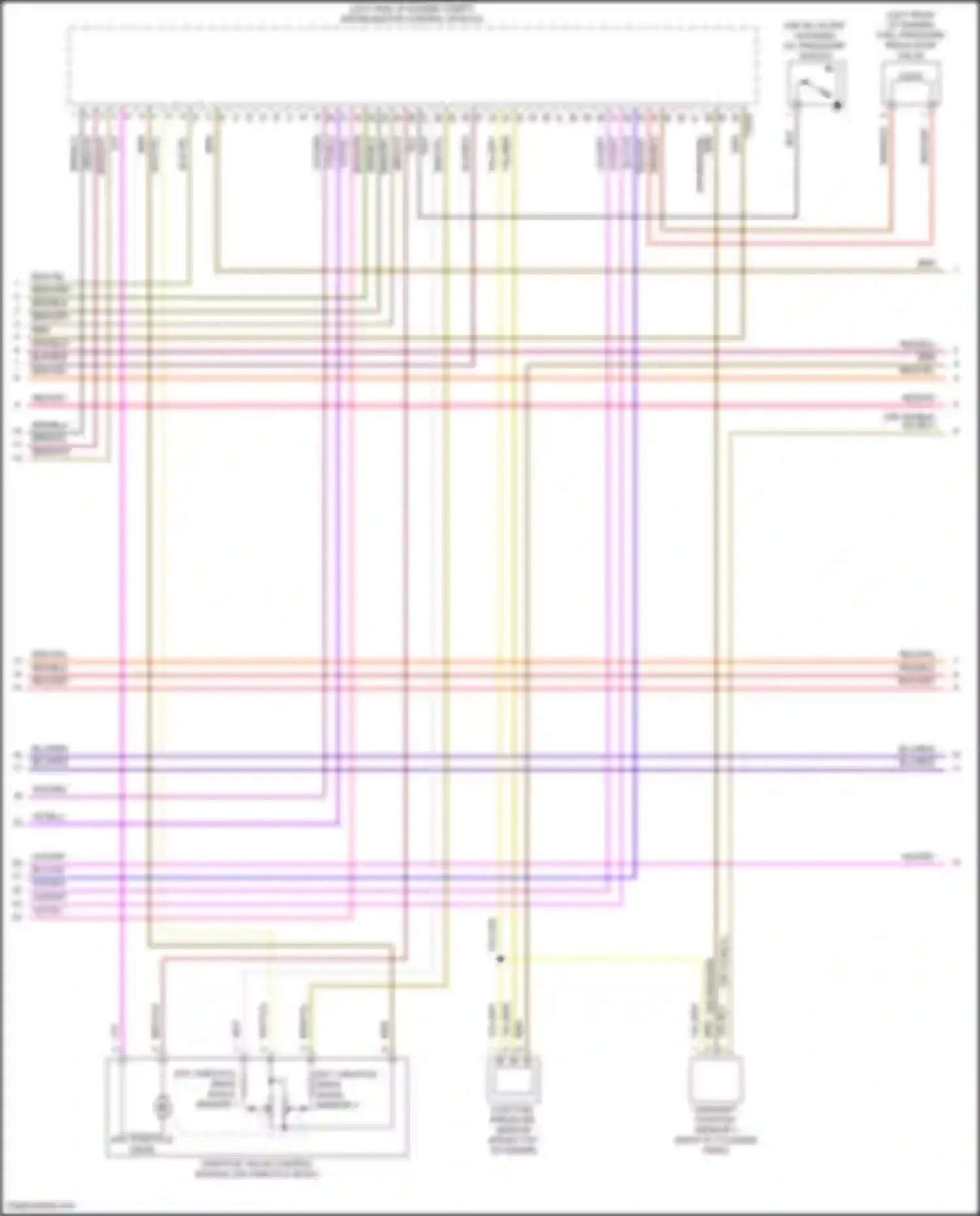 Wiring diagram epc throttle drive angle sensor 2 for Volkswagen Teramont I (2017-2021) (3 of 3)