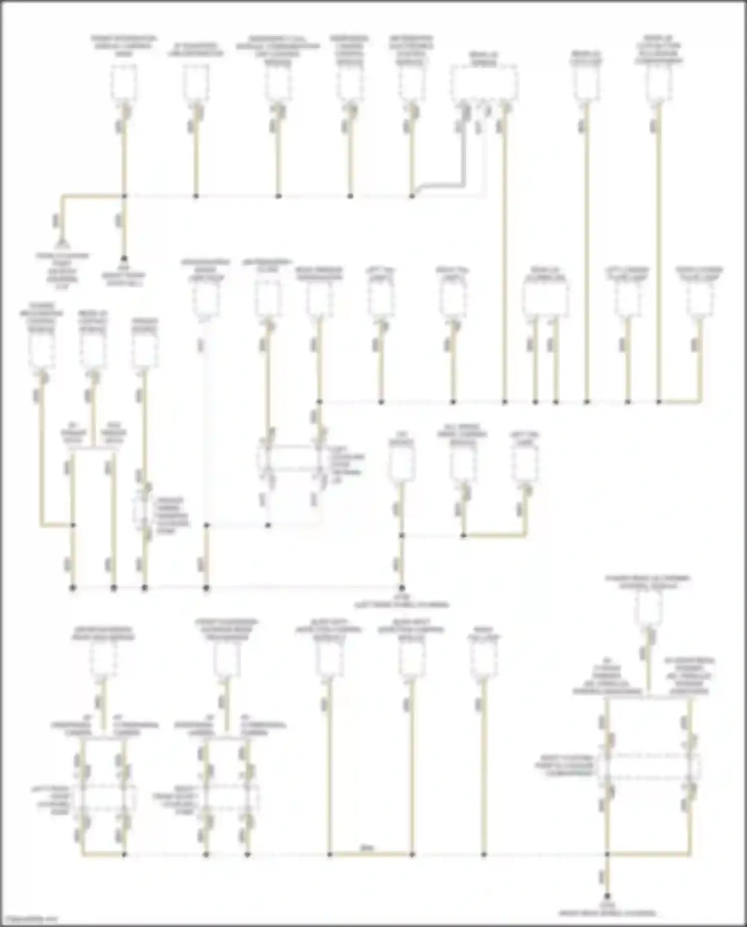 Wiring diagram front information display control head for Volkswagen Teramont I (2017-2021) (2 of 7)