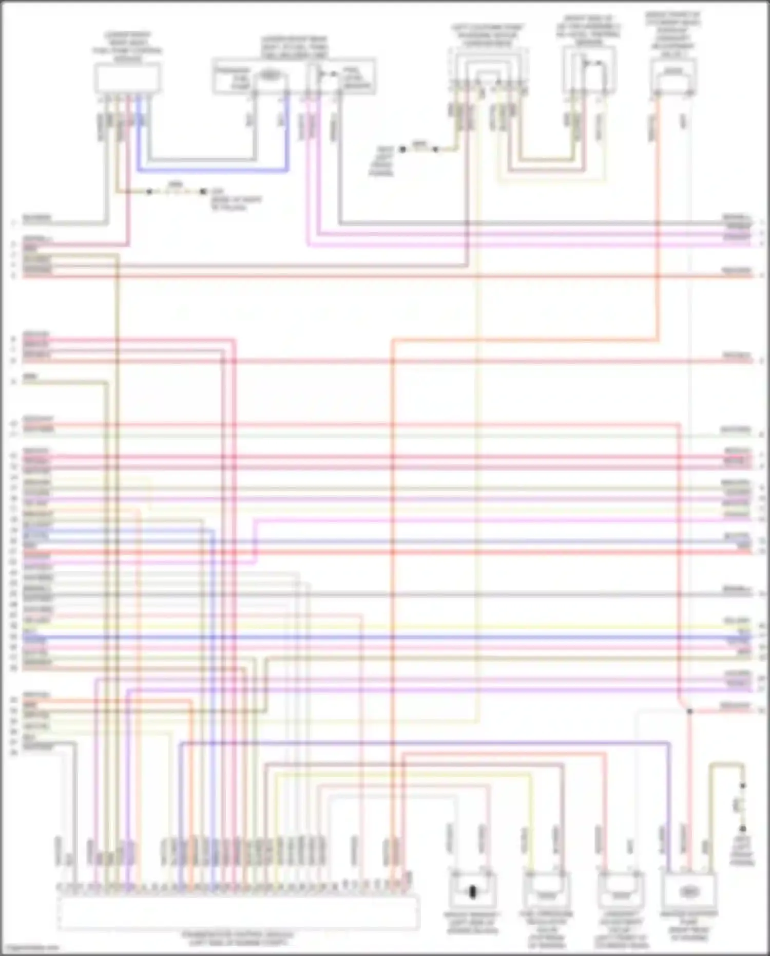 Wiring diagram fuel level sensor for Volkswagen Teramont I (2017-2021) (2 of 3)