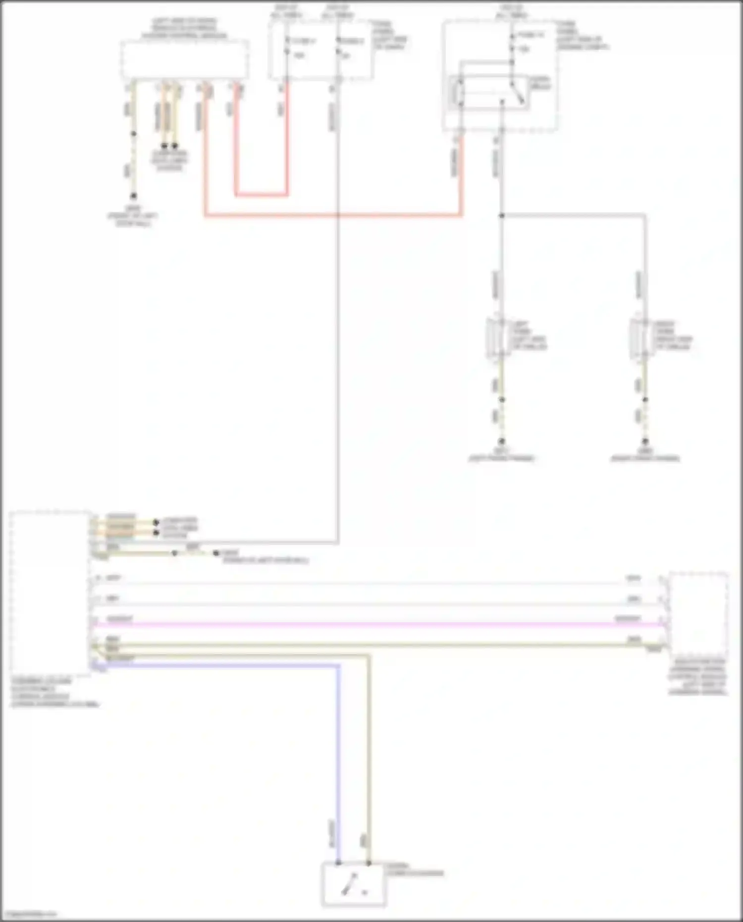 Wiring diagram fuse panel b for Volkswagen Teramont I (2017-2021) (9 of 21)