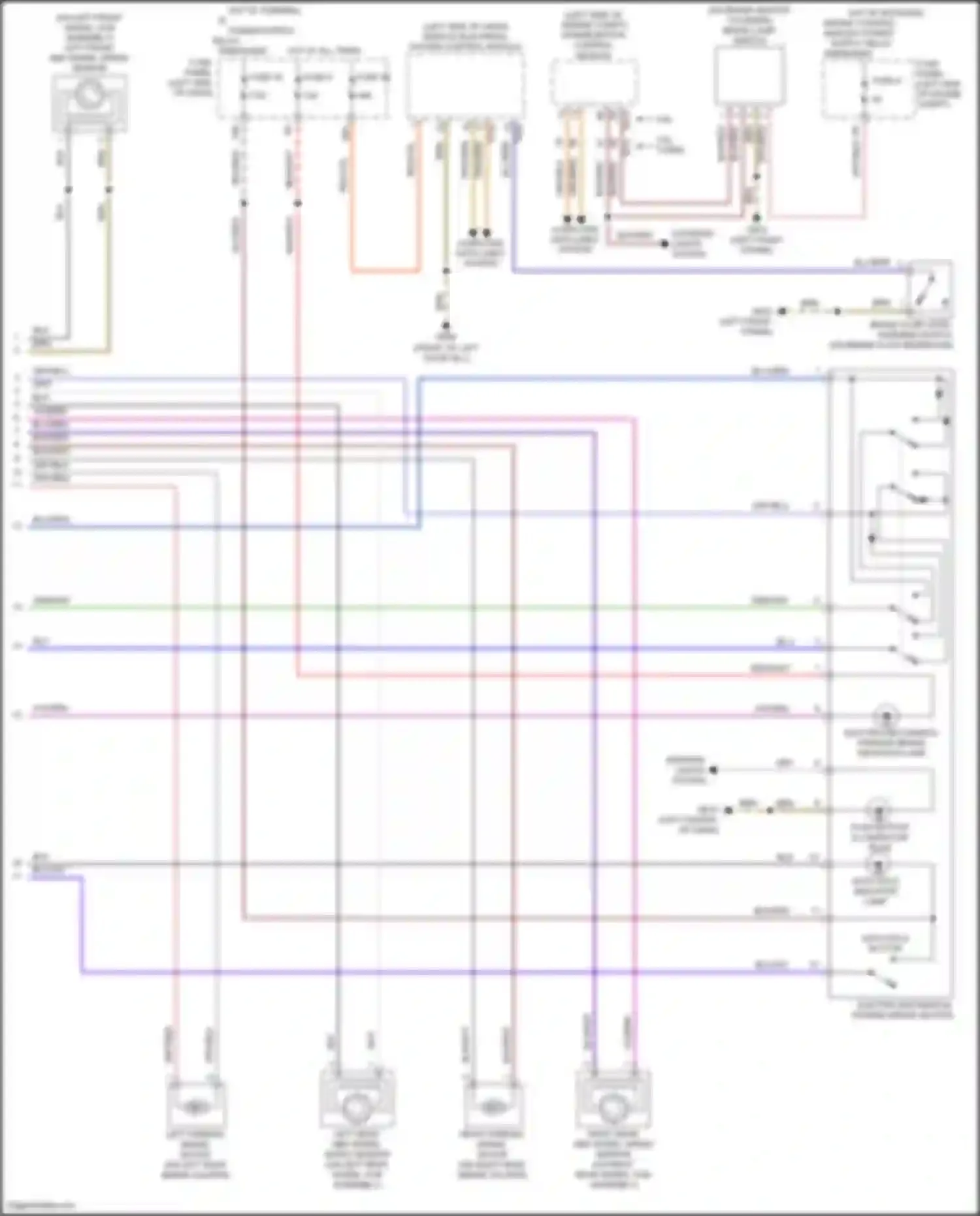 Wiring diagram fuse panel c for Volkswagen Teramont I (2017-2021) (2 of 72)