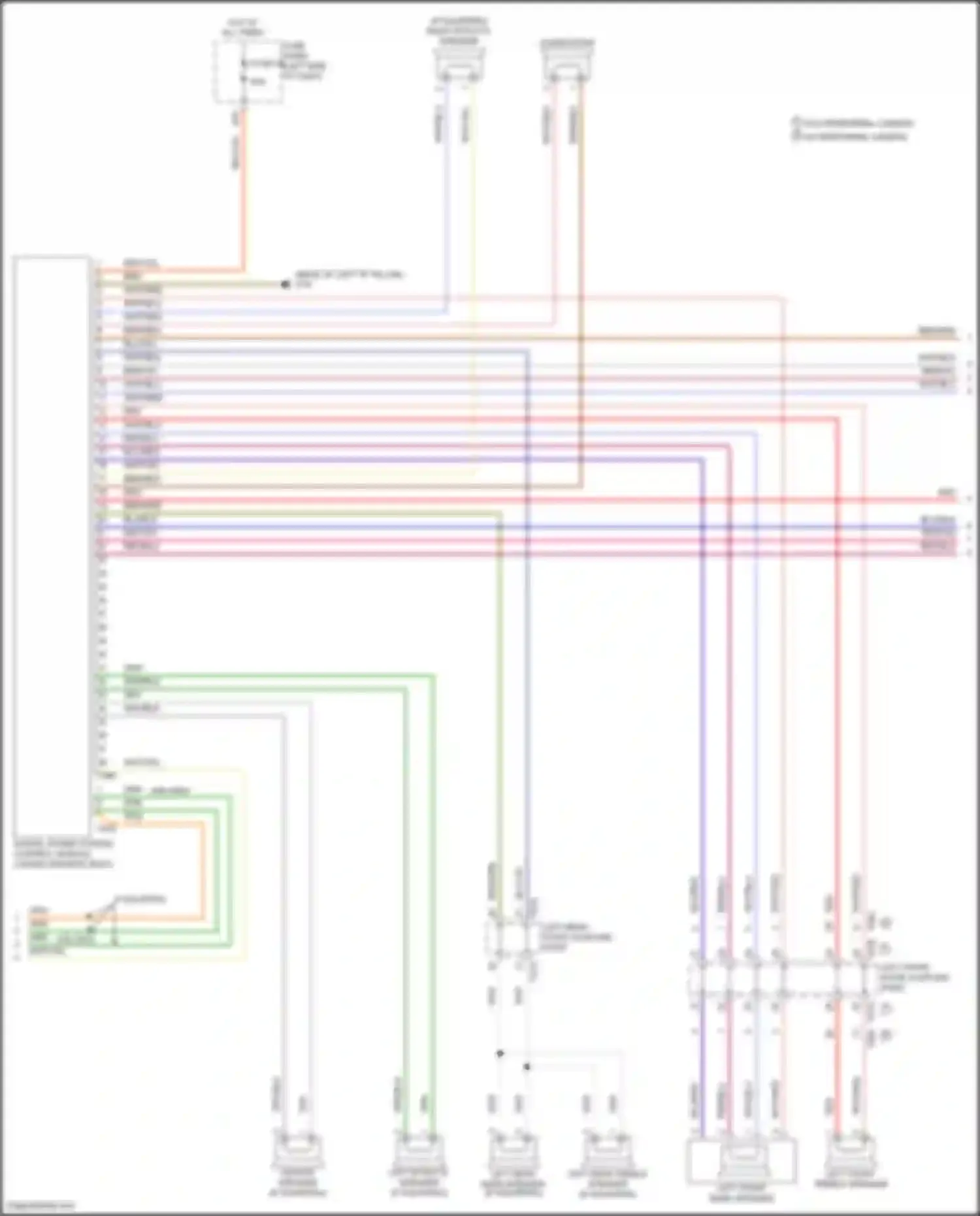 Wiring diagram fuse panel c for Volkswagen Teramont I (2017-2021) (8 of 72)