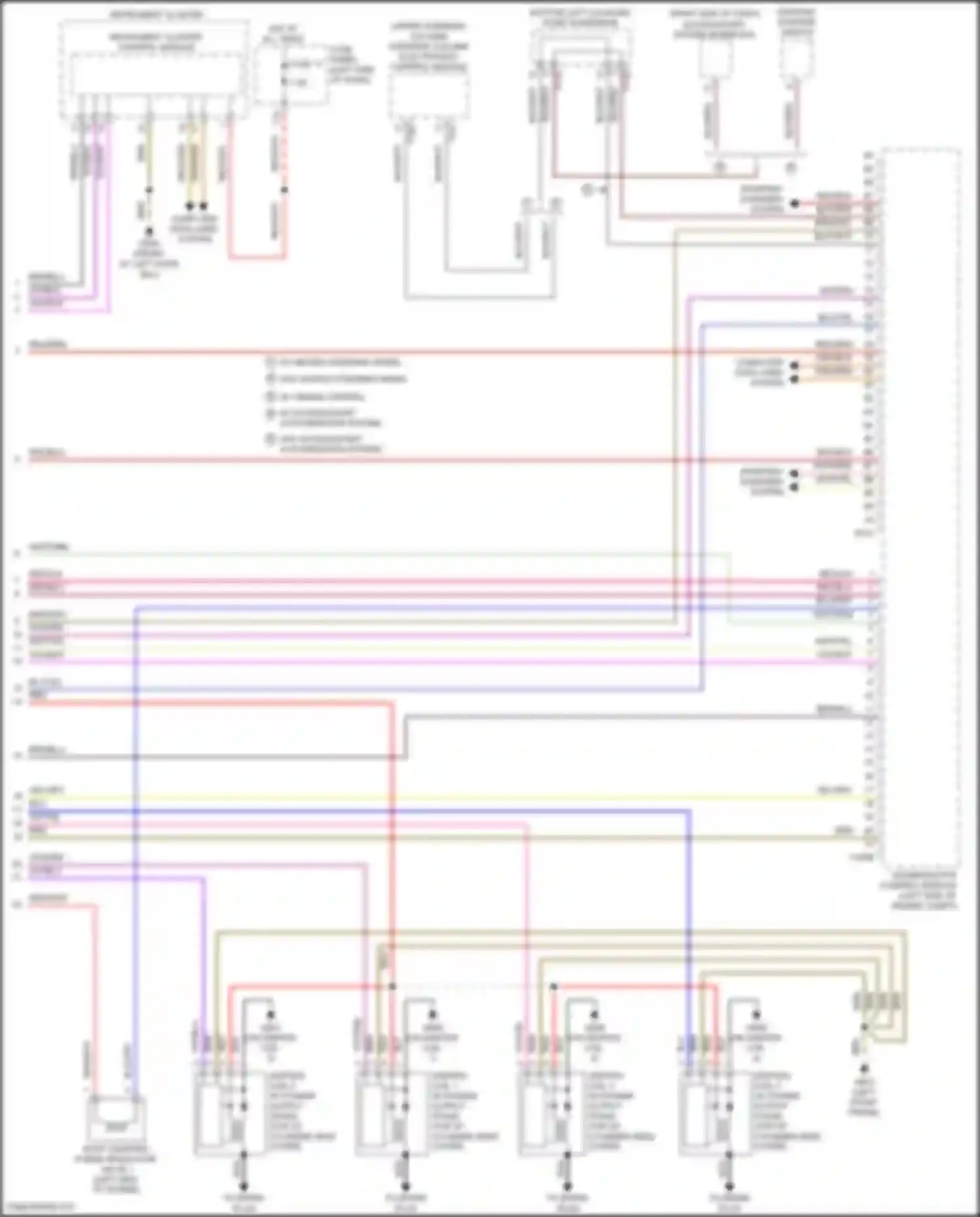 Wiring diagram ignition coil 1 w/ power output stage for Volkswagen Teramont I (2017-2021) (2 of 3)