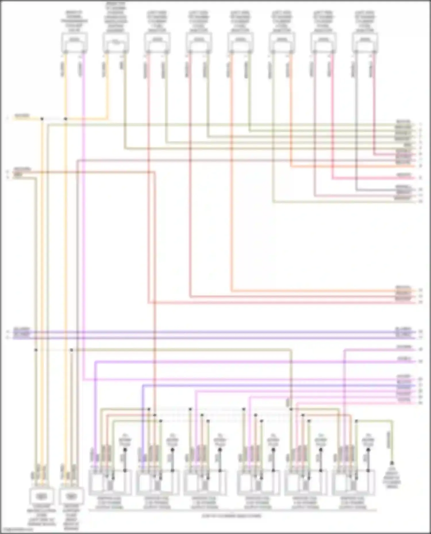 Wiring diagram ignition coil 2 w/ power output stage for Volkswagen Teramont I (2017-2021) (3 of 3)