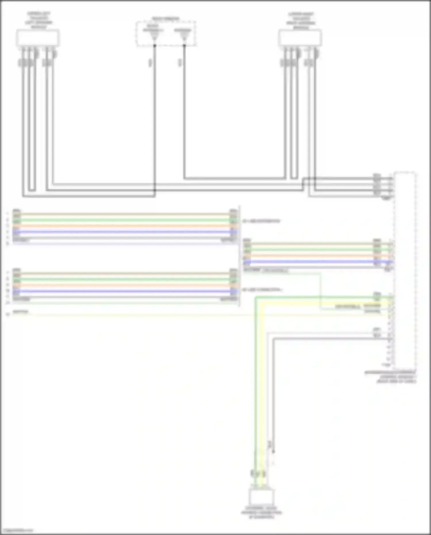 Wiring diagram information electronics control module 1 for Volkswagen Teramont I (2017-2021) (7 of 19)