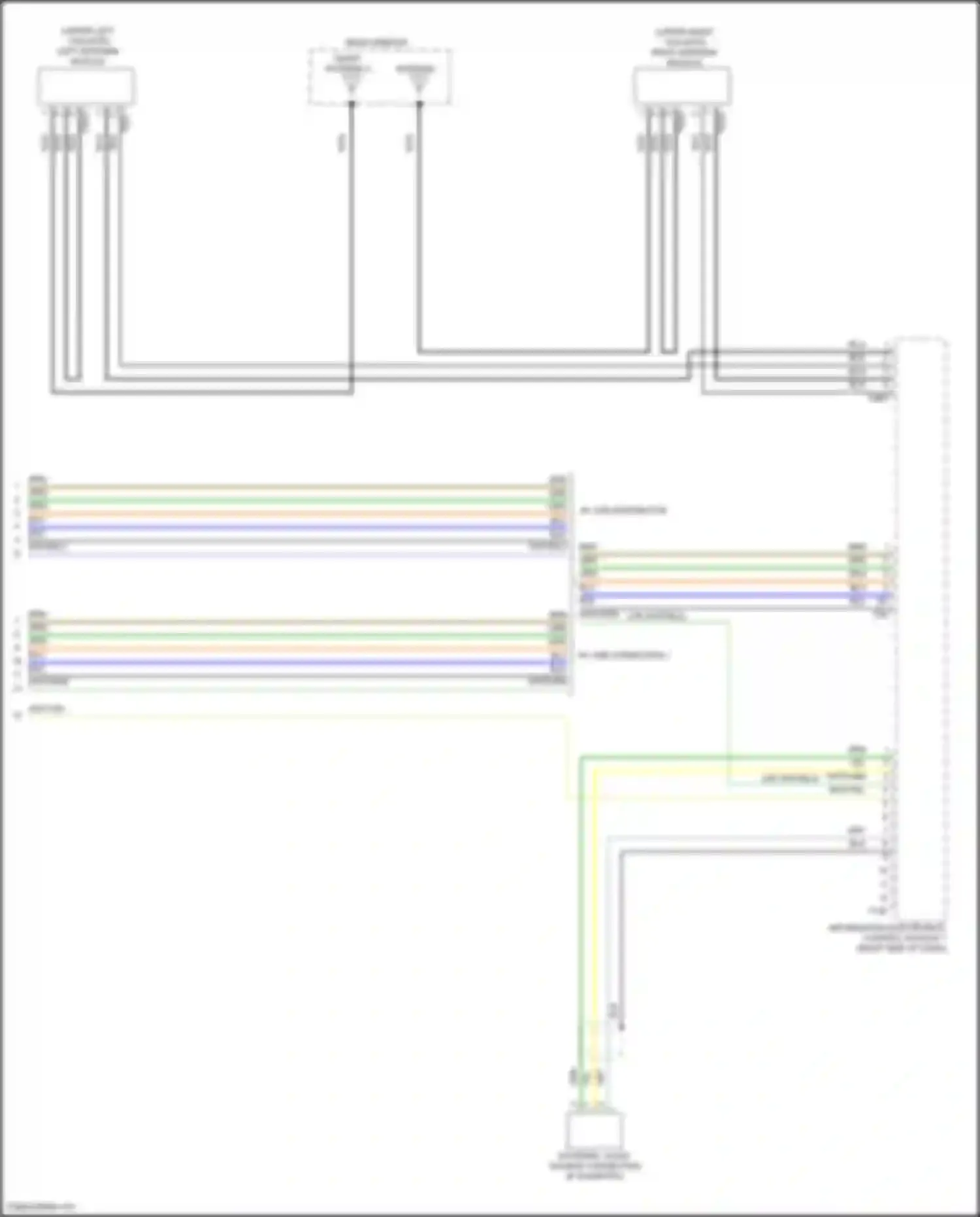 Wiring diagram information electronics control module 1 for Volkswagen Teramont I (2017-2021) (10 of 19)