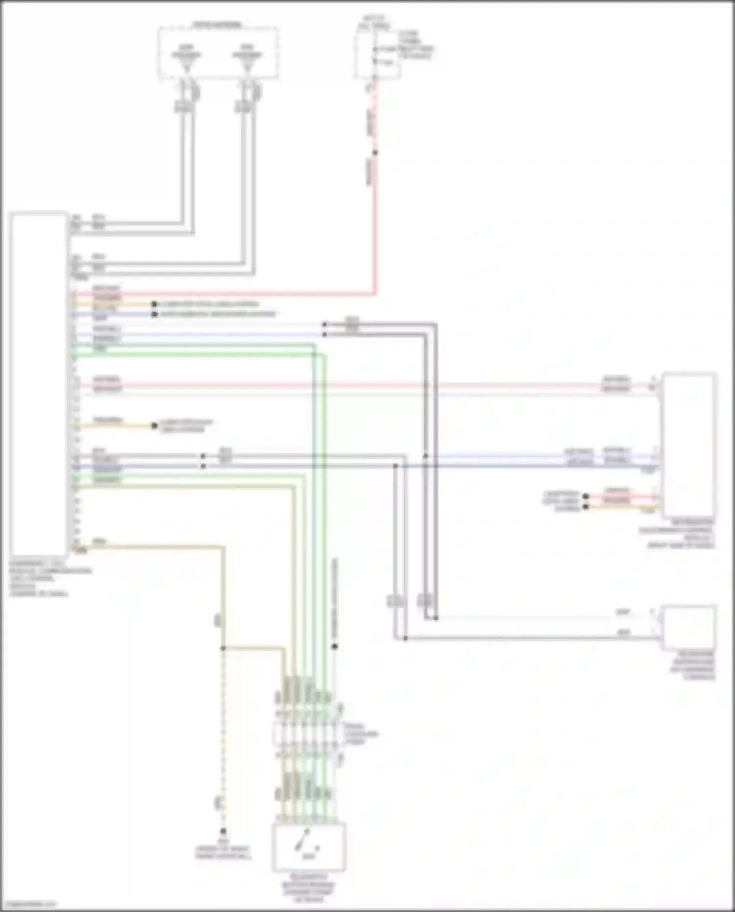 Wiring diagram information electronics control module 1 for Volkswagen Teramont I (2017-2021) (12 of 19)