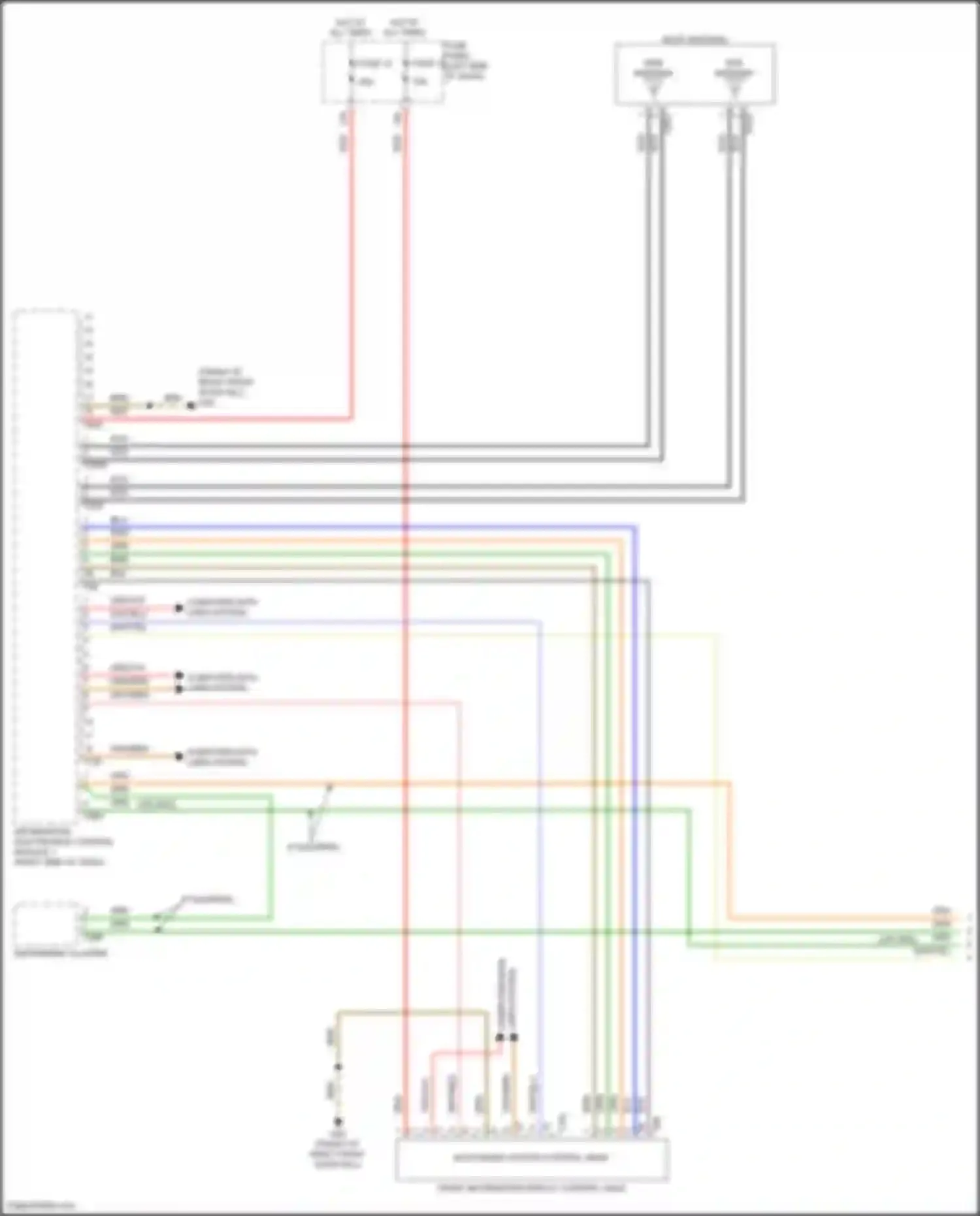 Wiring diagram multi-media system control head for Volkswagen Teramont I (2017-2021) (1 of 4)