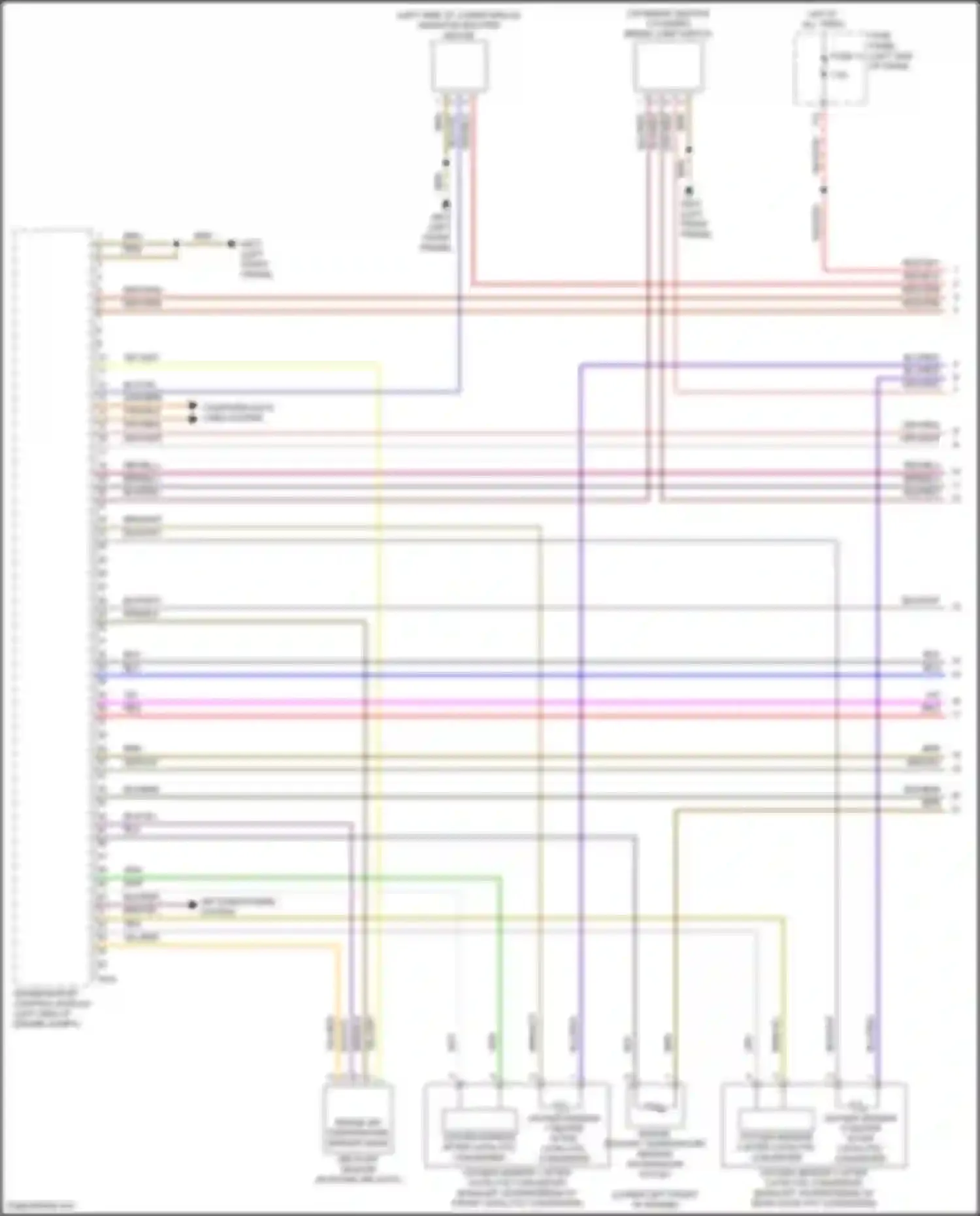 Wiring diagram oxygen sensor 1 after catalytic converter for Volkswagen Teramont I (2017-2021) (2 of 2)