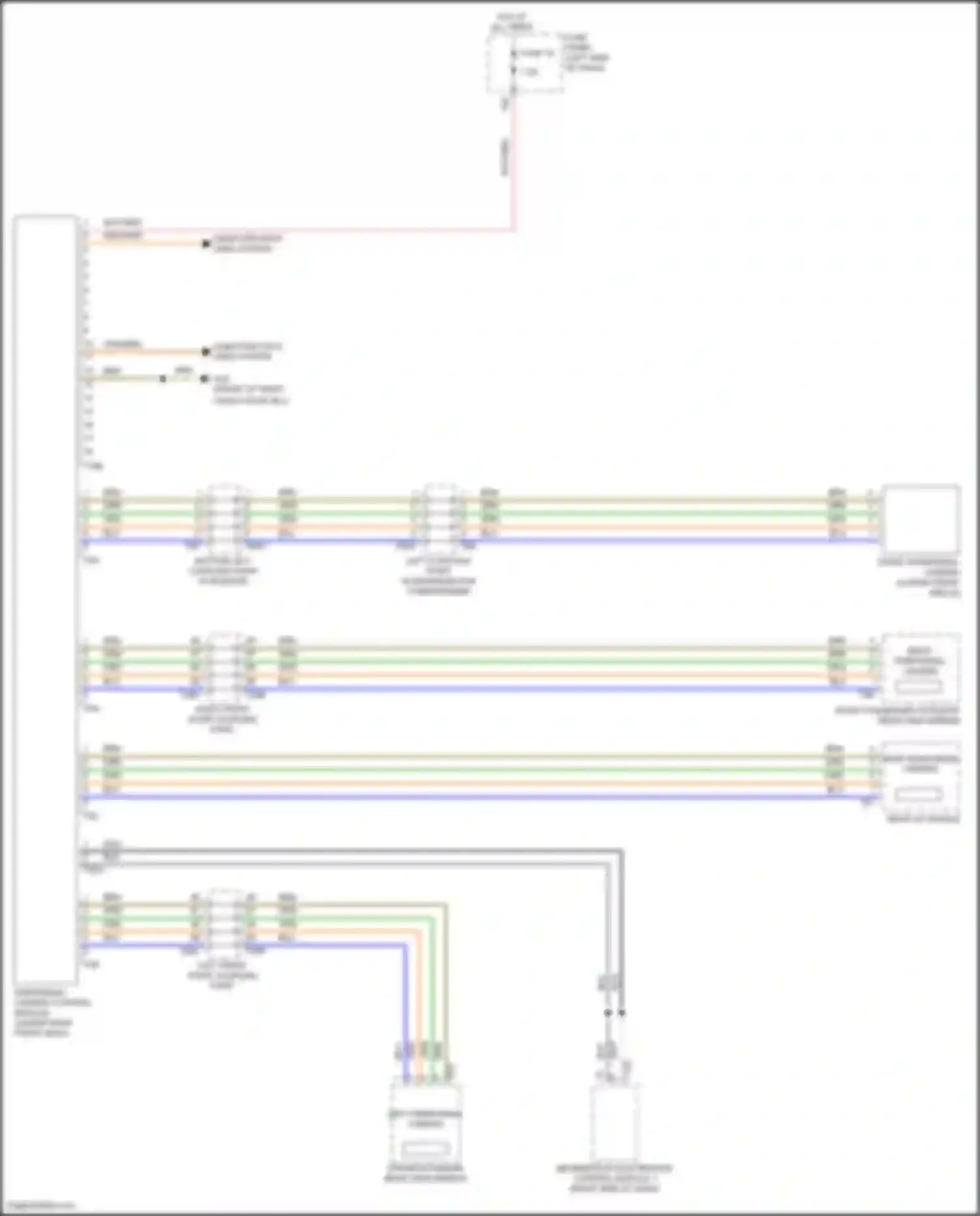 Wiring diagram peripheral camera control module for Volkswagen Teramont I (2017-2021) (4 of 5)