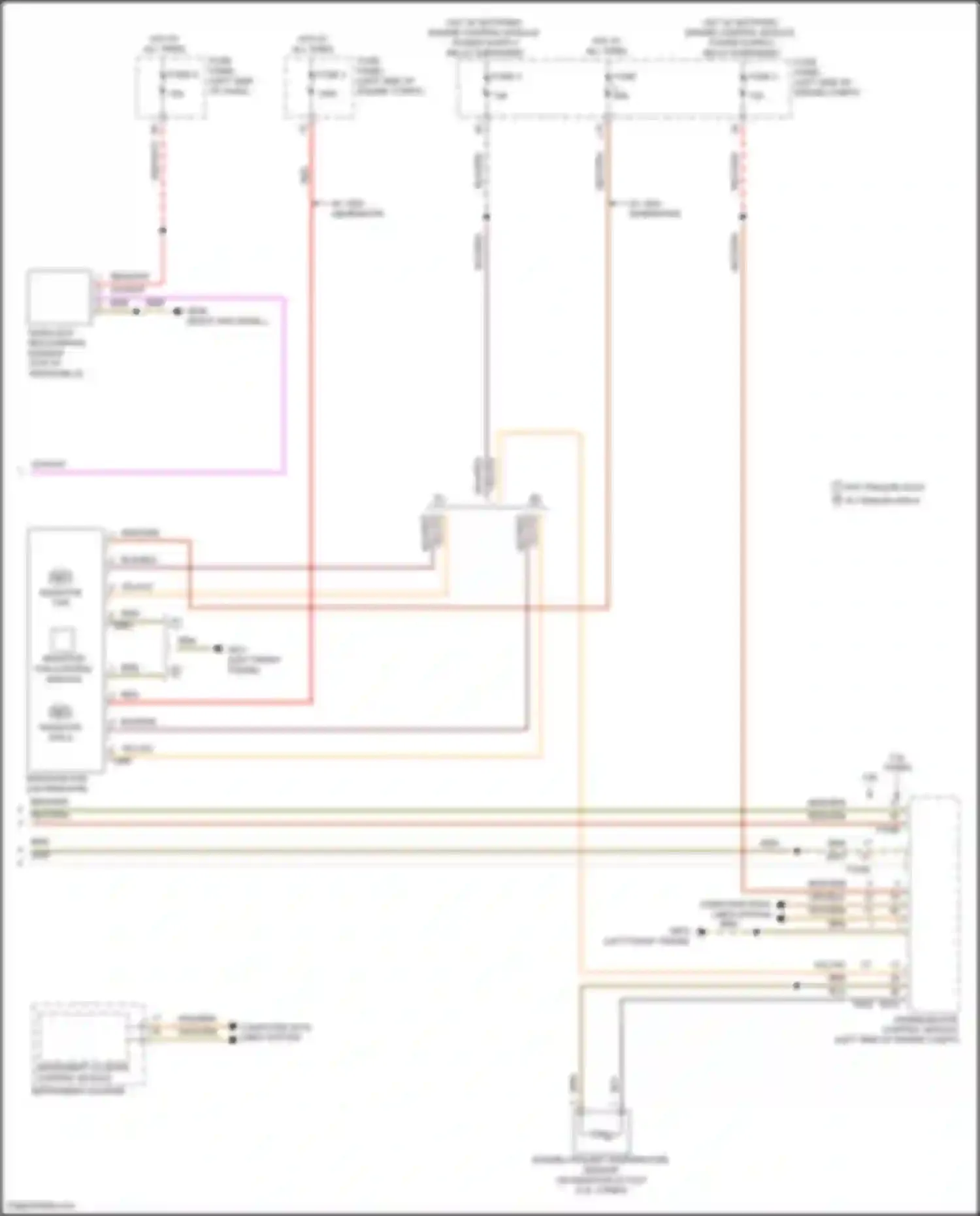 Wiring diagram rain/light recognition sensor for Volkswagen Teramont I (2017-2021) (5 of 6)