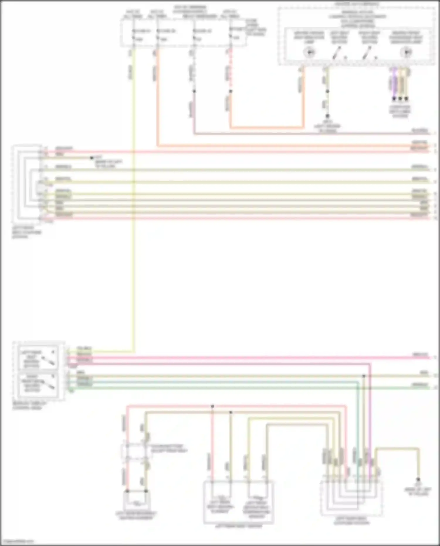Wiring diagram rear a/c display control head for Volkswagen Teramont I (2017-2021) (4 of 6)