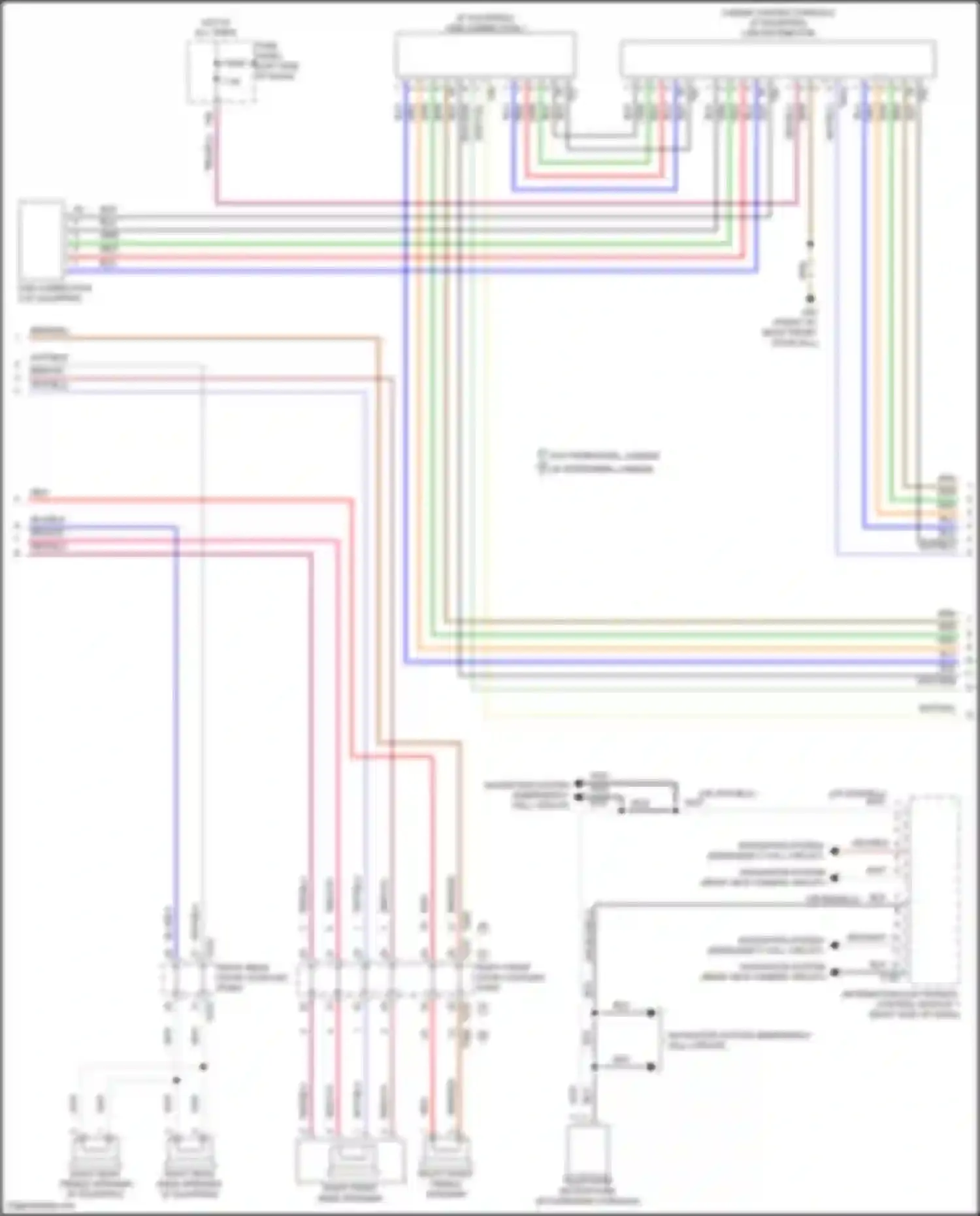 Wiring diagram rear view camera circuit for Volkswagen Teramont I (2017-2021) (1 of 4)