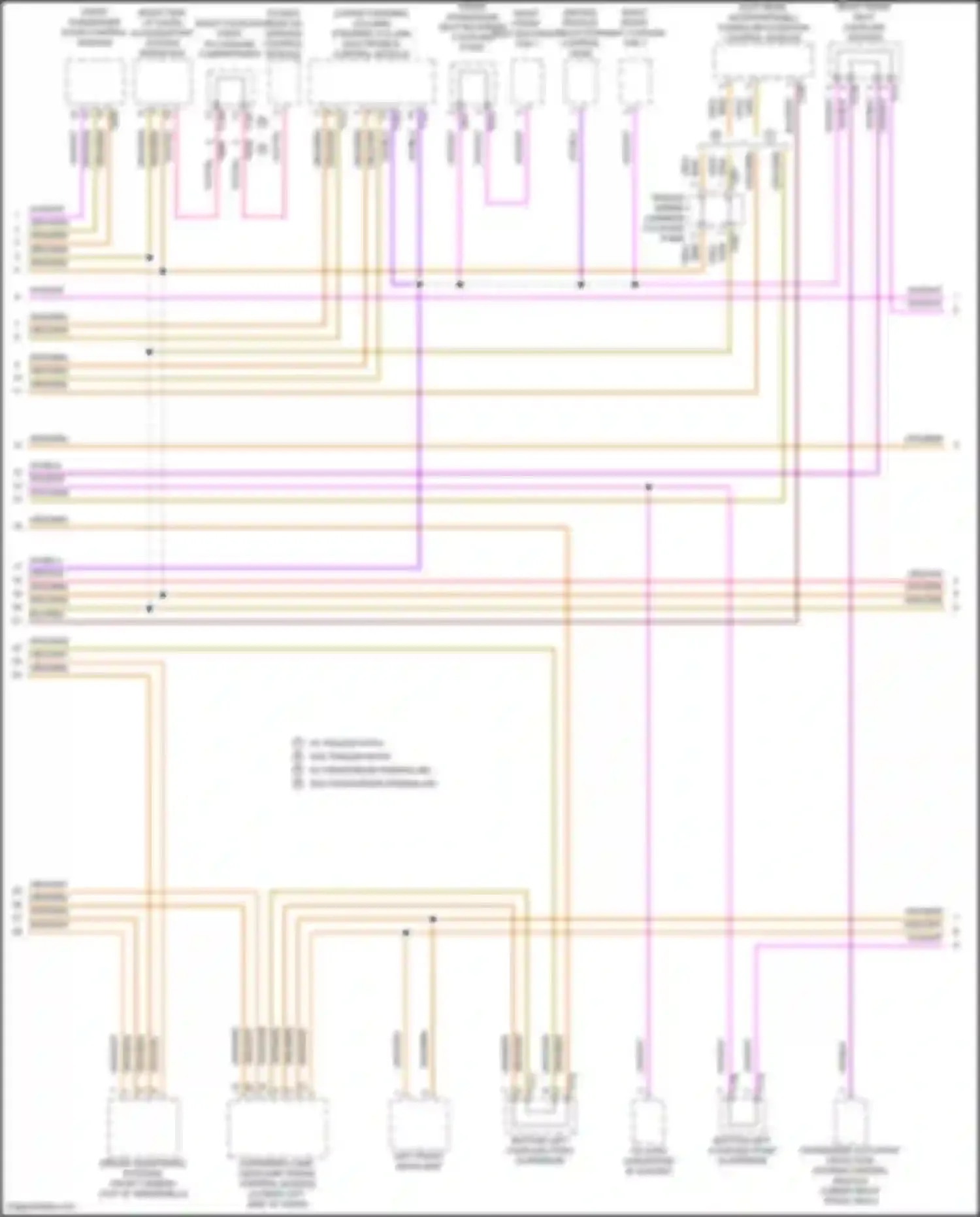 Wiring diagram steering column electronics control module for Volkswagen Teramont I (2017-2021) (2 of 16)