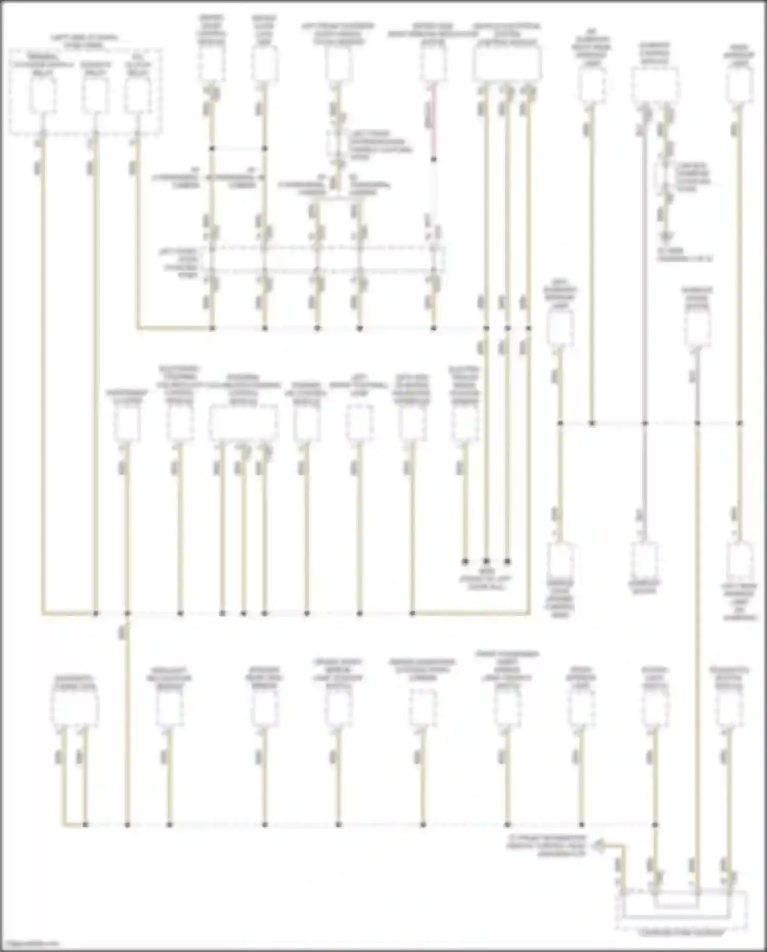Wiring diagram telematics button module for Volkswagen Teramont I (2017-2021) (2 of 3)