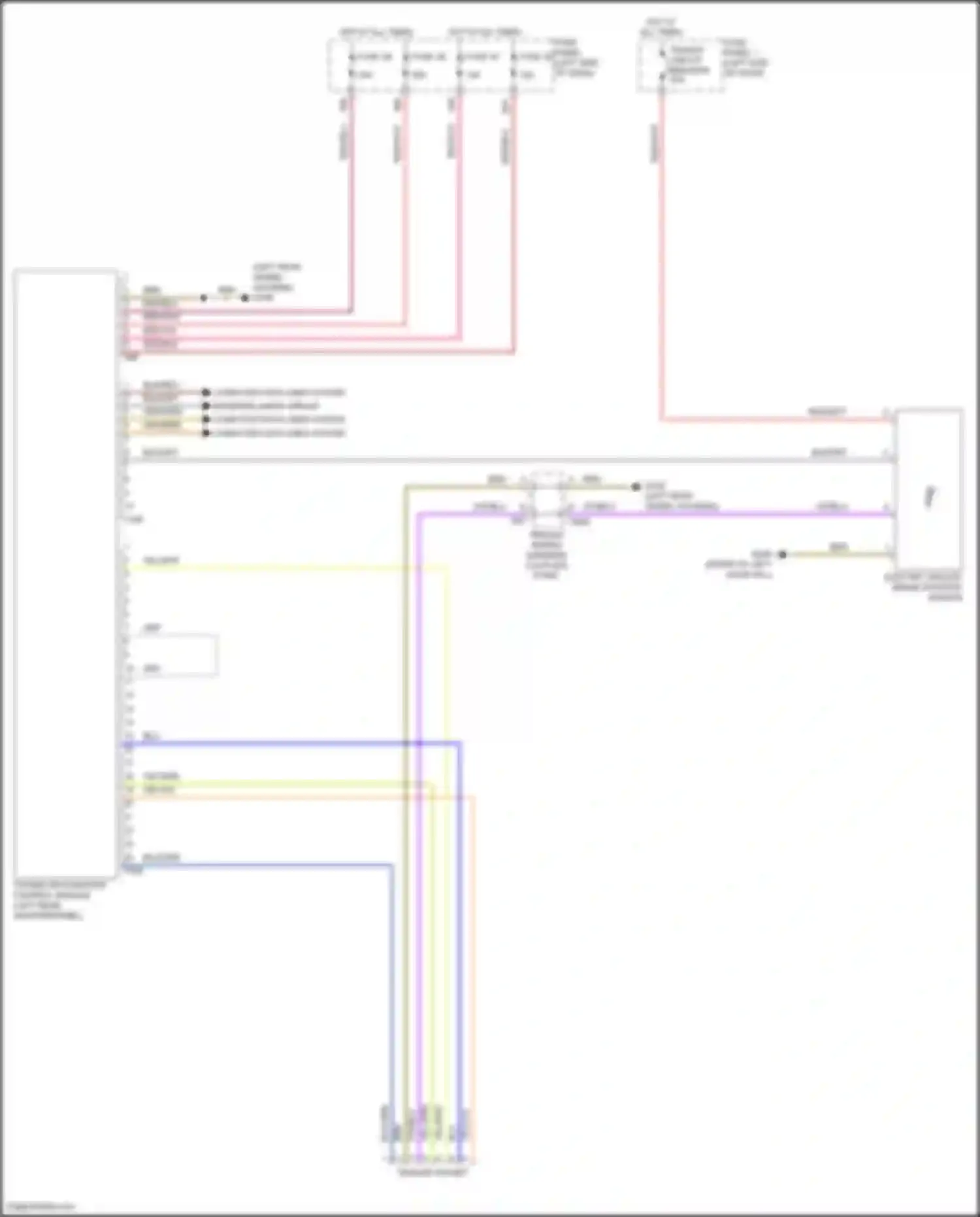Wiring diagram towing recognition control module for Volkswagen Teramont I (2017-2021) (6 of 6)