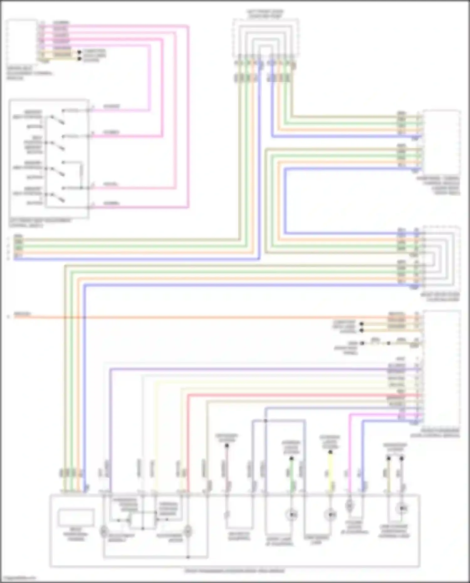 Wiring diagram turn signal lamp for Volkswagen Teramont I (2017-2021) (2 of 3)
