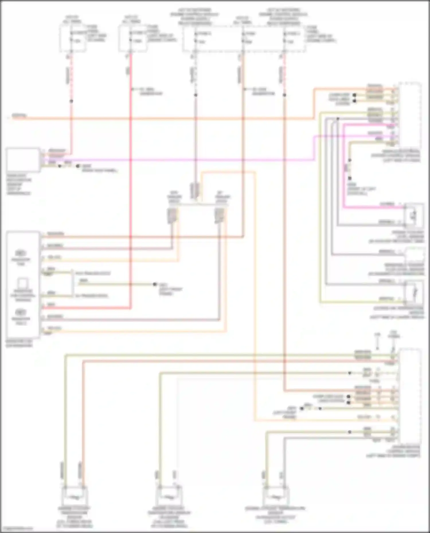 Wiring diagram vehicle electrical system control module for Volkswagen Teramont I (2017-2021) (12 of 38)