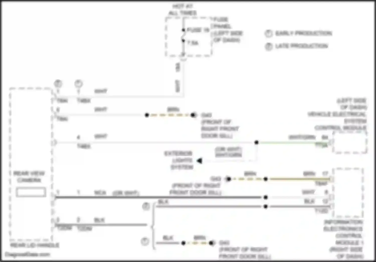 Wiring diagram vehicle electrical system control module for Volkswagen Teramont I (2017-2021) (19 of 38)