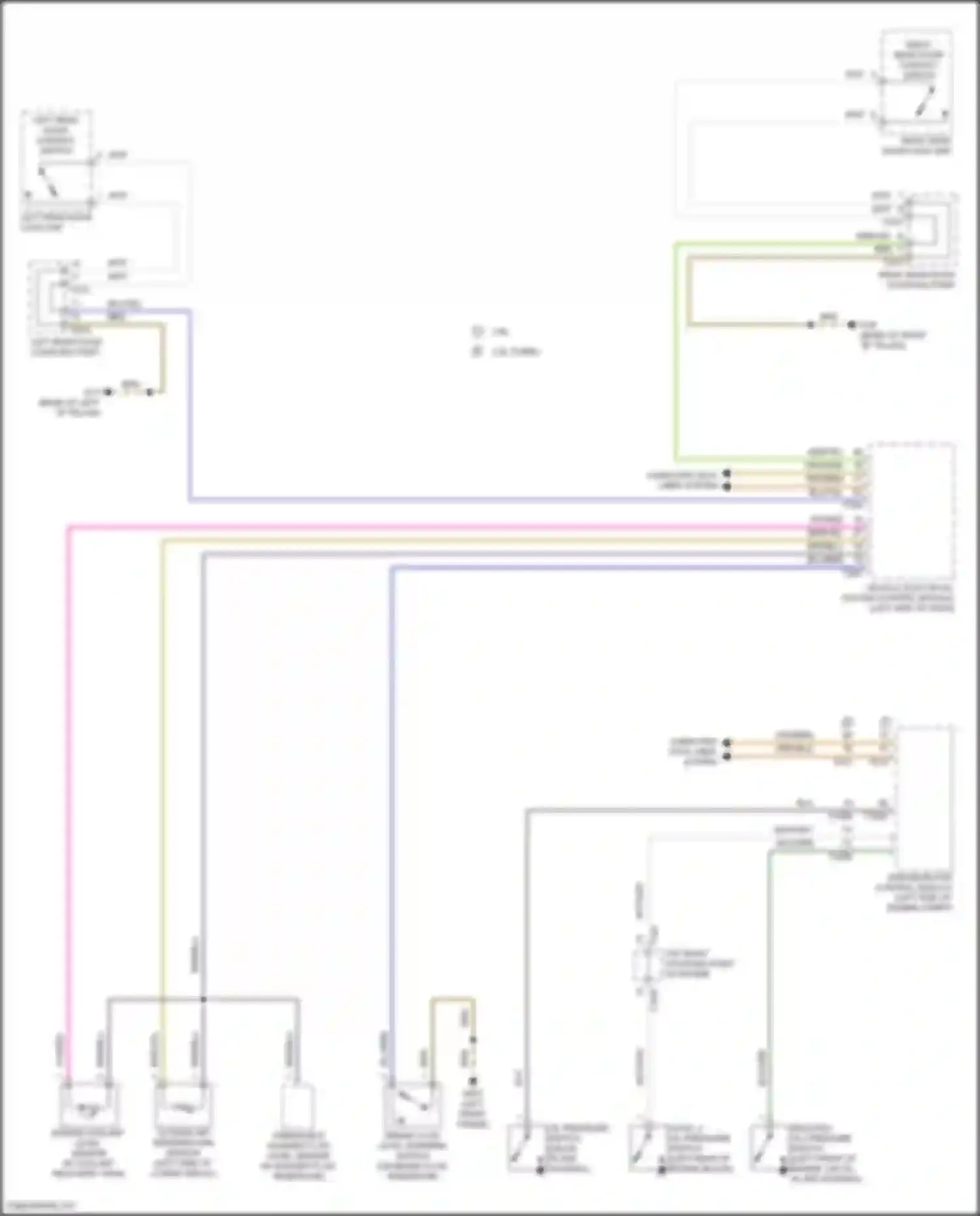 Wiring diagram vehicle electrical system control module for Volkswagen Teramont I (2017-2021) (7 of 38)