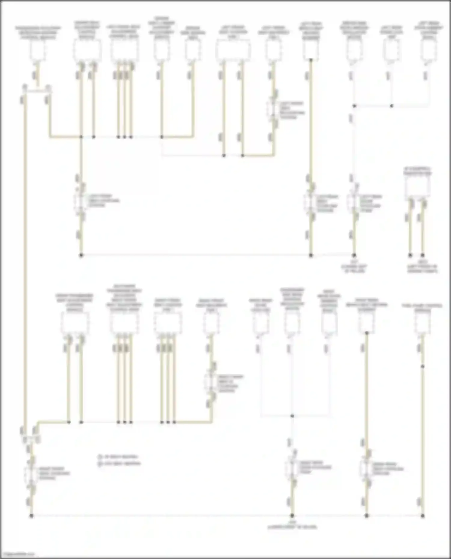 Tiguan R Volkswagen II facelift (2020-2024): Ground distribution circuit (4 of 5)