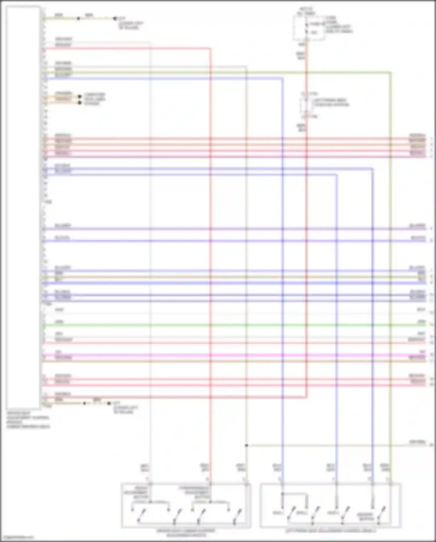 Tiguan R Volkswagen II facelift (2020-2024): Driver"s memory seat circuit (1 of 2)