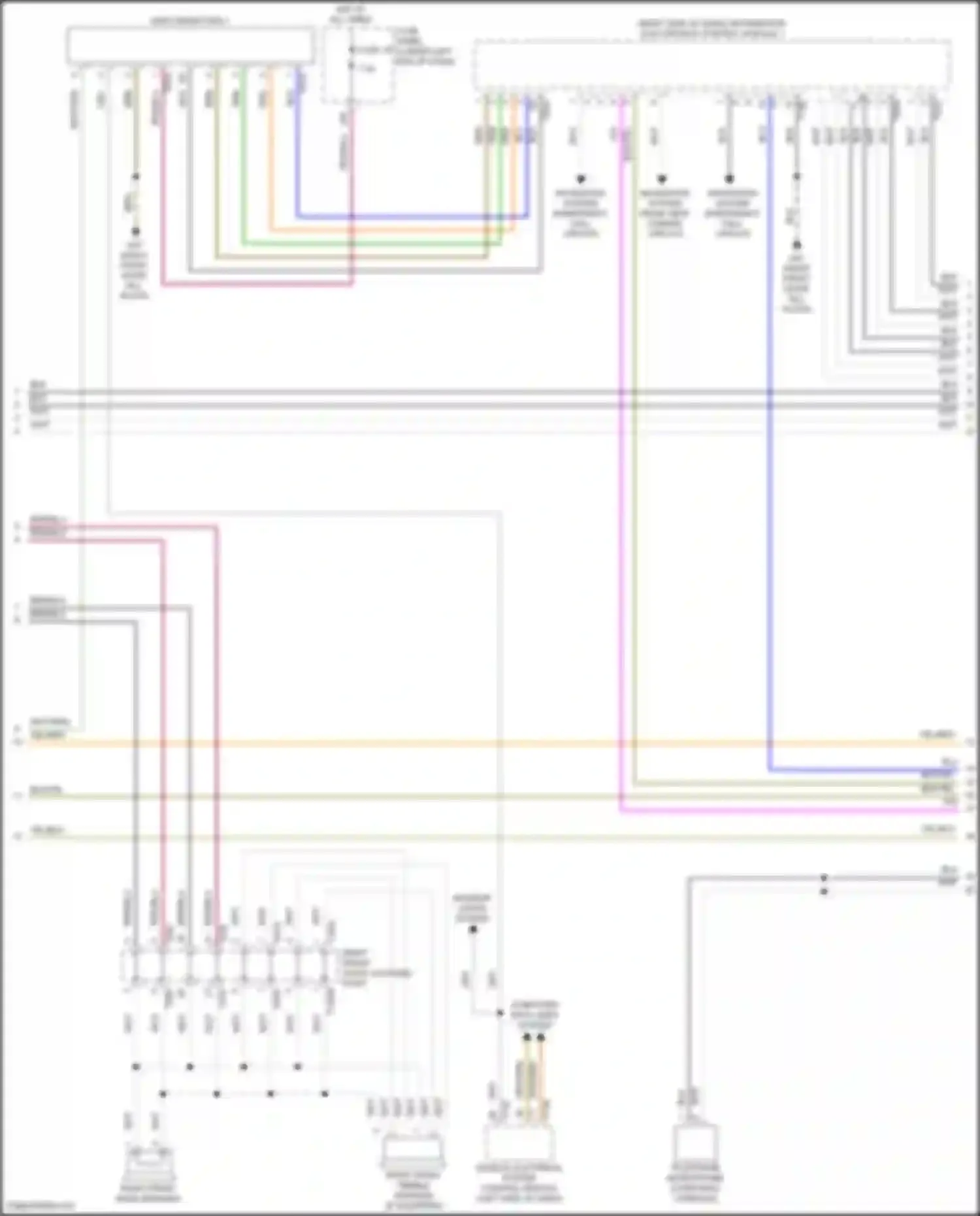Tiguan R Volkswagen II facelift (2020-2024): Navigation circuit, w/o amplifier (2 of 3)
