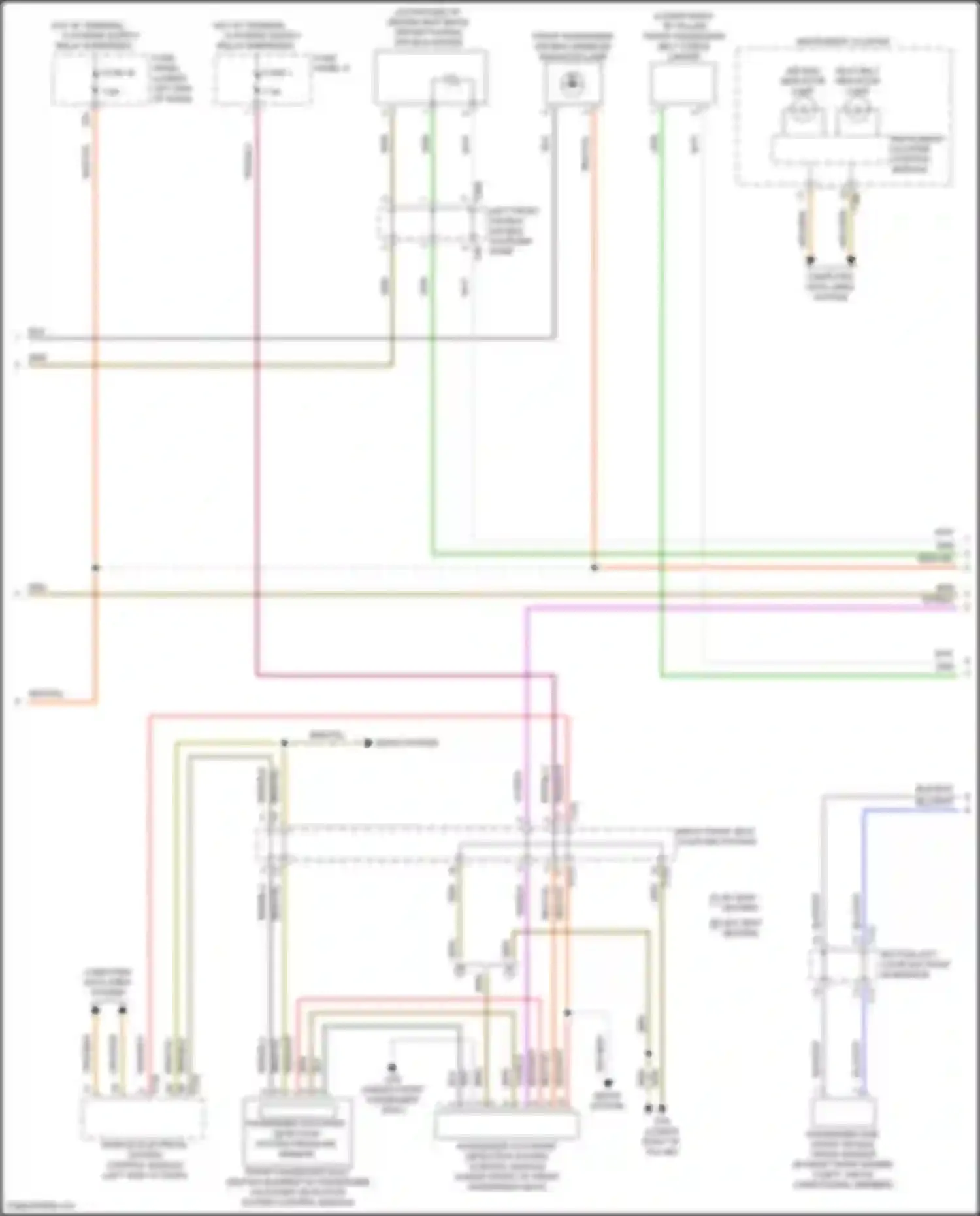Tiguan R Volkswagen II facelift (2020-2024): Supplemental restraints circuit (2 of 3)