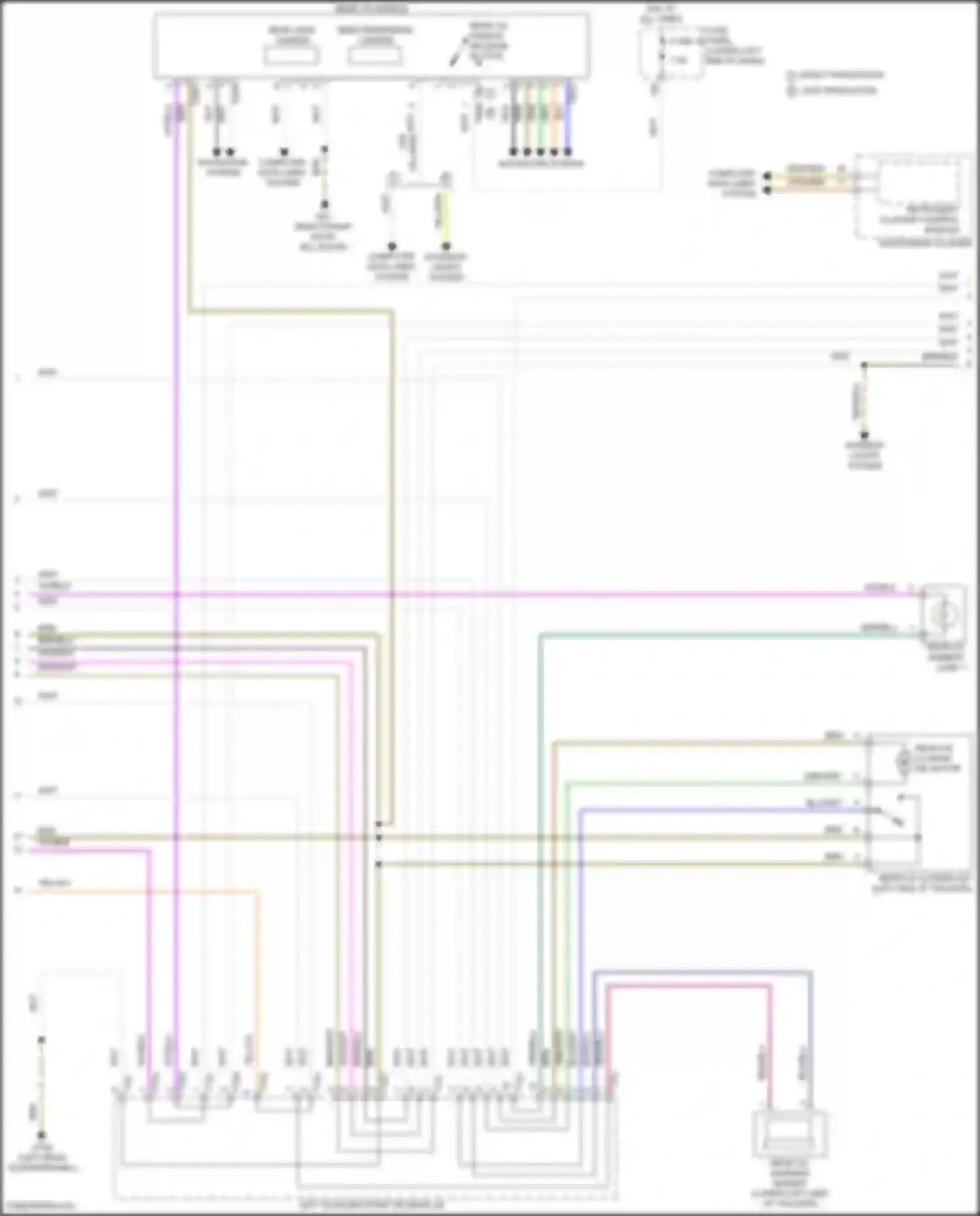 Tiguan R Volkswagen II facelift (2020-2024): Trunk & fuel door release circuit (2 of 3)