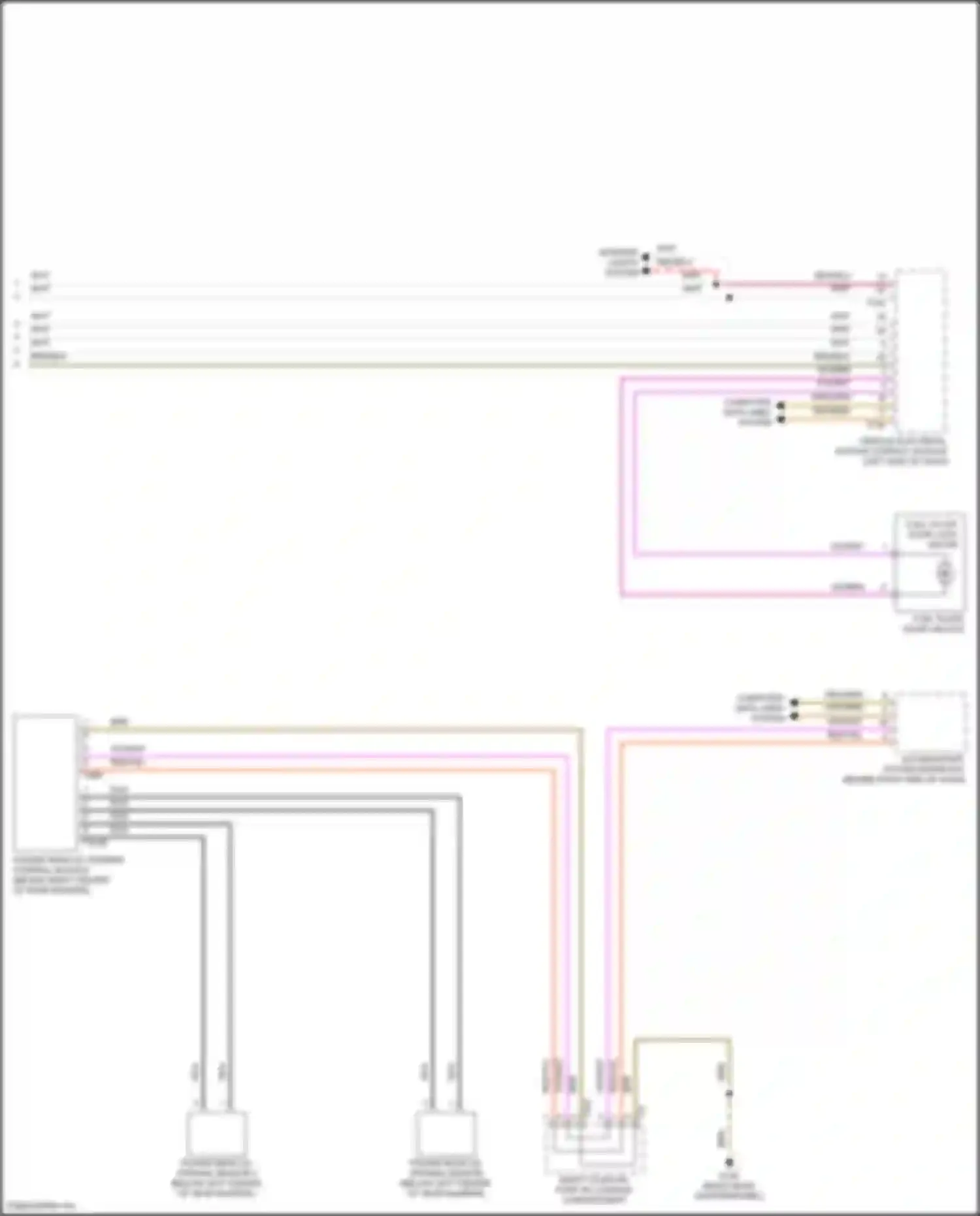 Tiguan R Volkswagen II facelift (2020-2024): Trunk & fuel door release circuit (3 of 3)