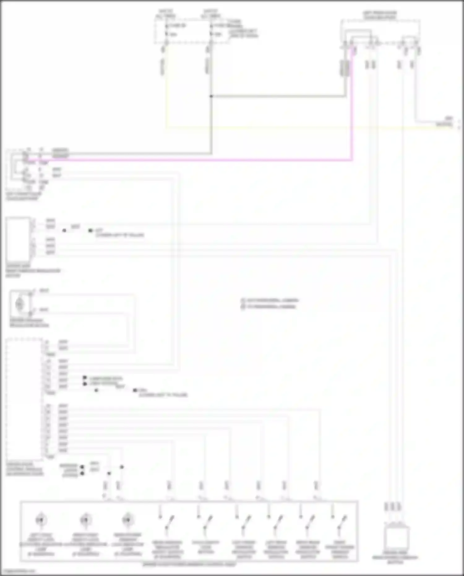 Tiguan X Volkswagen II facelift (2020-2024): Power windows circuit (1 of 2)