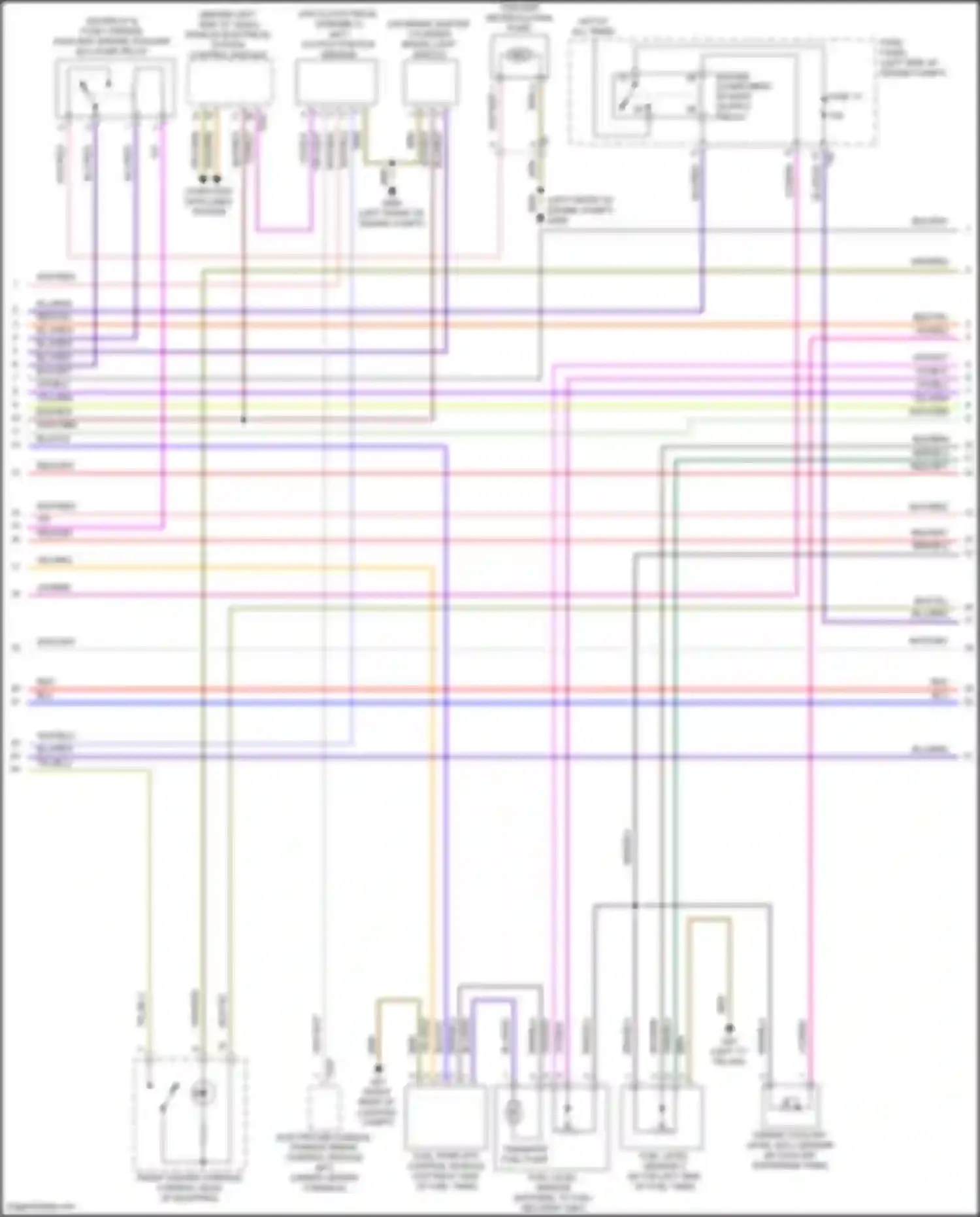 Tiguan Volkswagen I facelift (2011-2019): Wiring diagram engine performance 2.0l turbo (2 of 5)