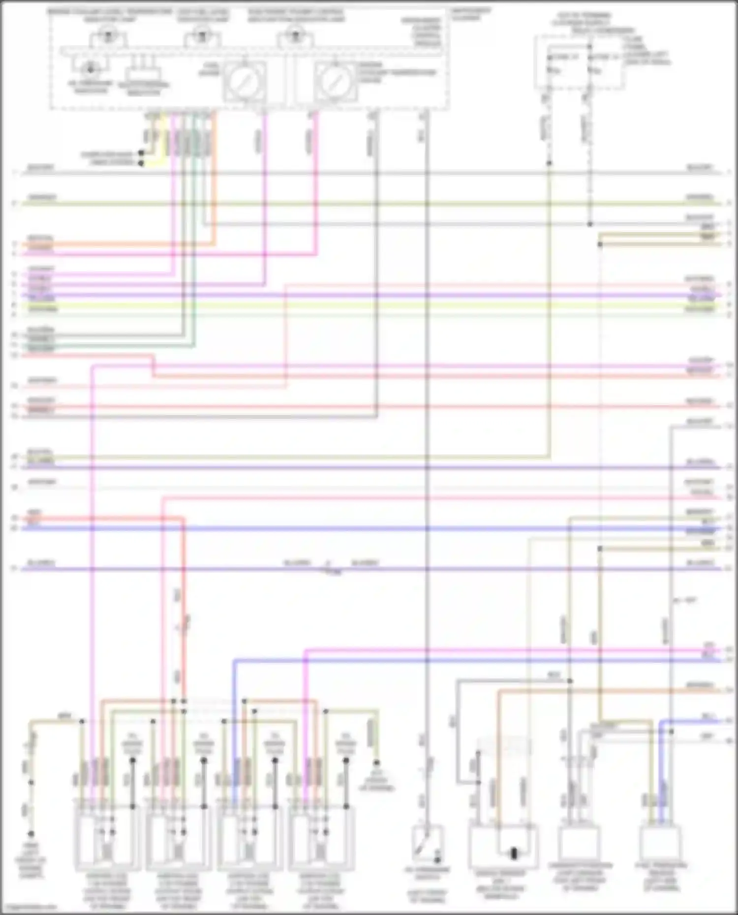 Tiguan Volkswagen I facelift (2011-2019): Wiring diagram engine performance 2.0l turbo (3 of 5)