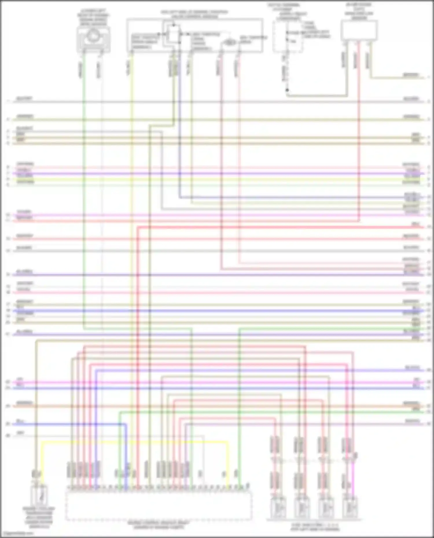 Tiguan Volkswagen I facelift (2011-2019): Wiring diagram engine performance 2.0l turbo (4 of 5)