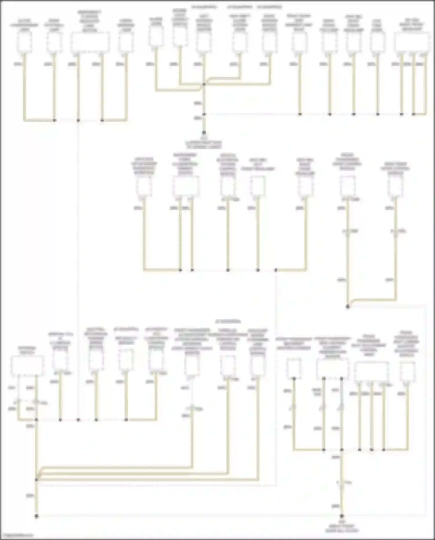 Tiguan Volkswagen I facelift (2011-2019): Ground distribution circuit (4 of 5)