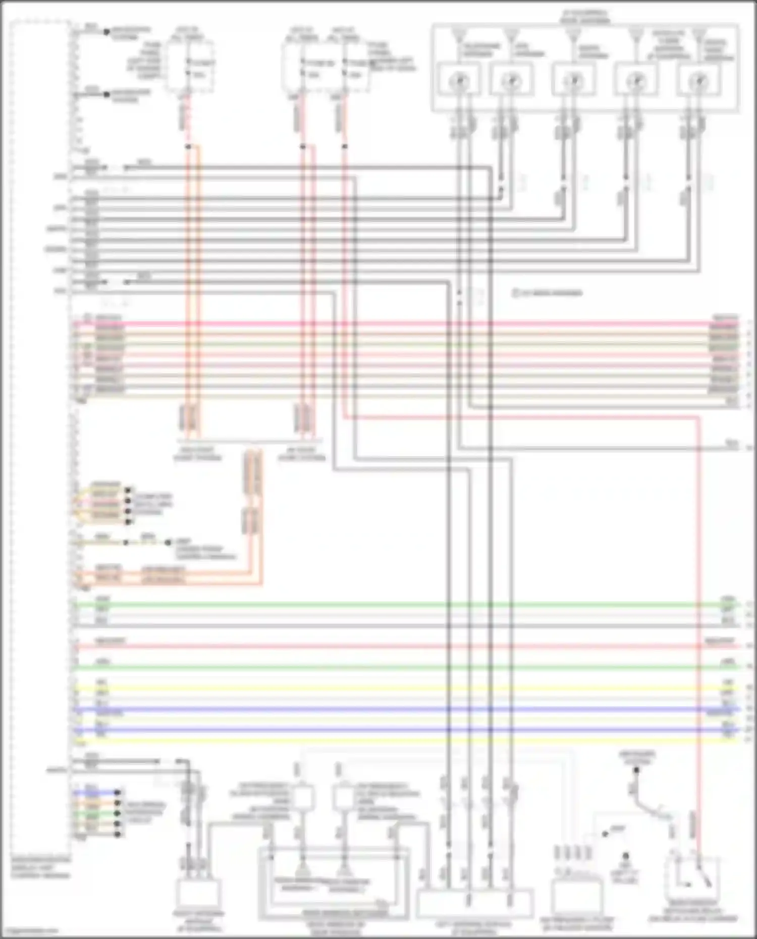 Tiguan Volkswagen I facelift (2011-2019): Navigation circuit, w/o amplifier (1 of 2)