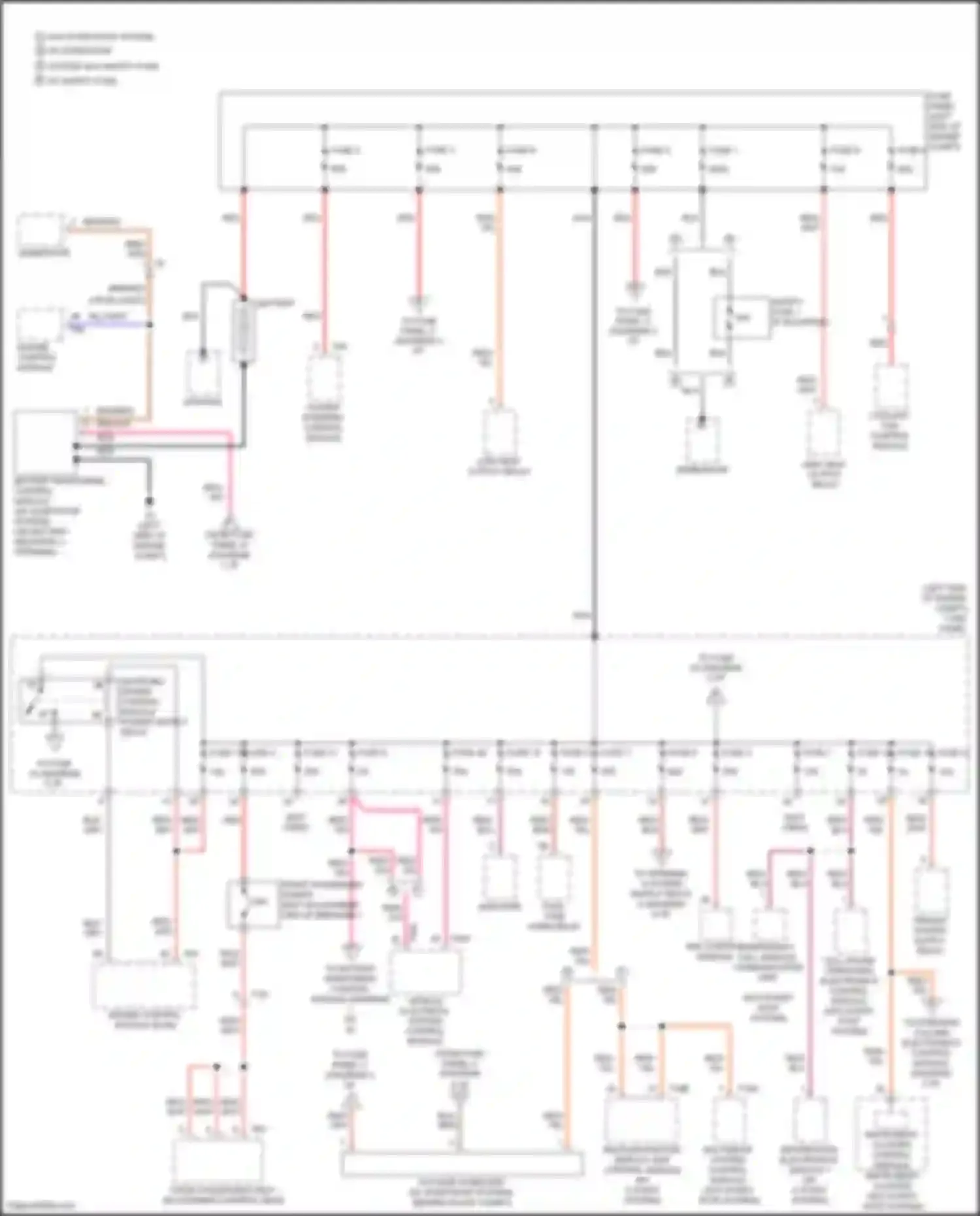 Tiguan Volkswagen I facelift (2011-2019): Power distribution circuit (1 of 6)
