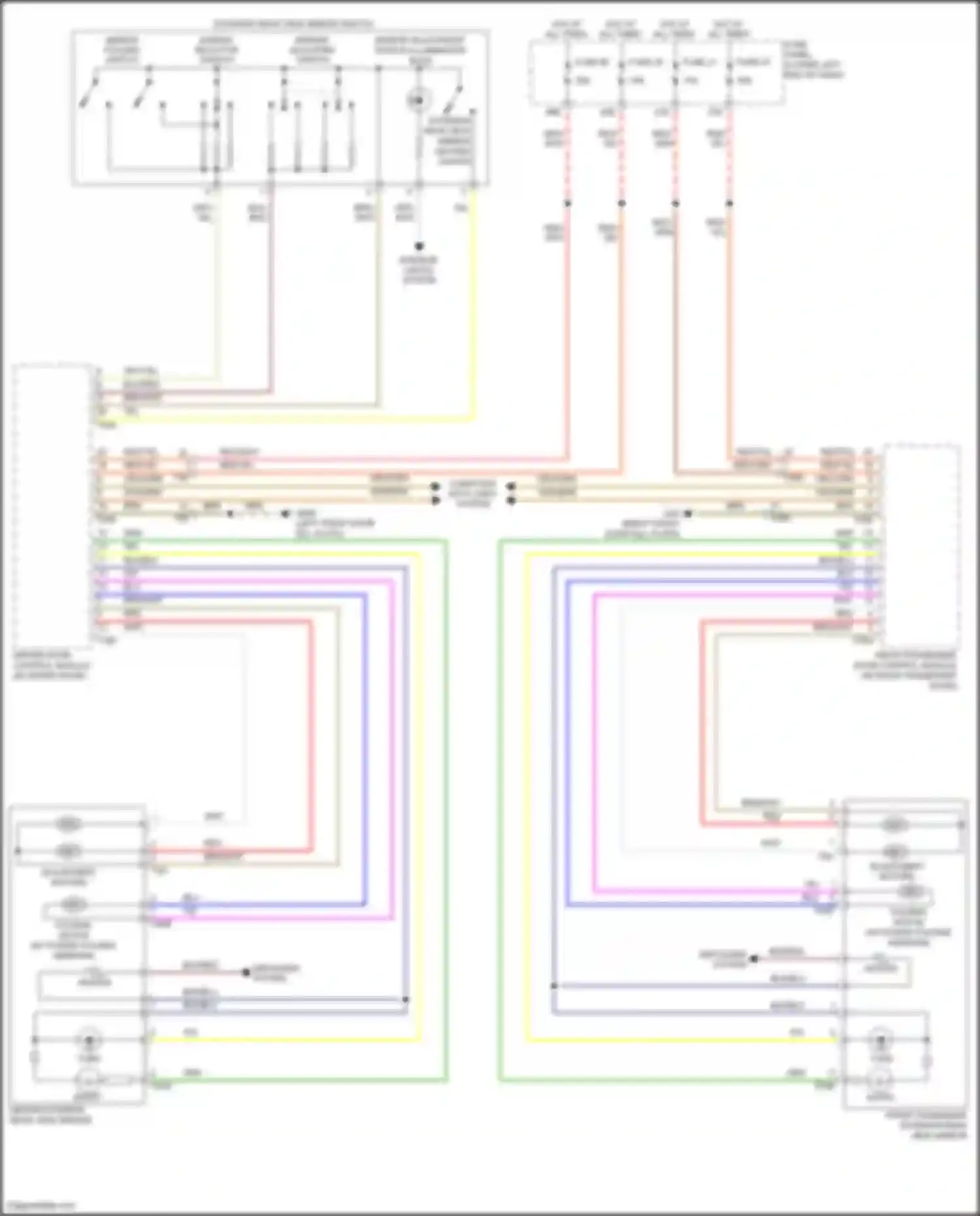 Tiguan Volkswagen I facelift (2011-2019): Power mirrors circuit