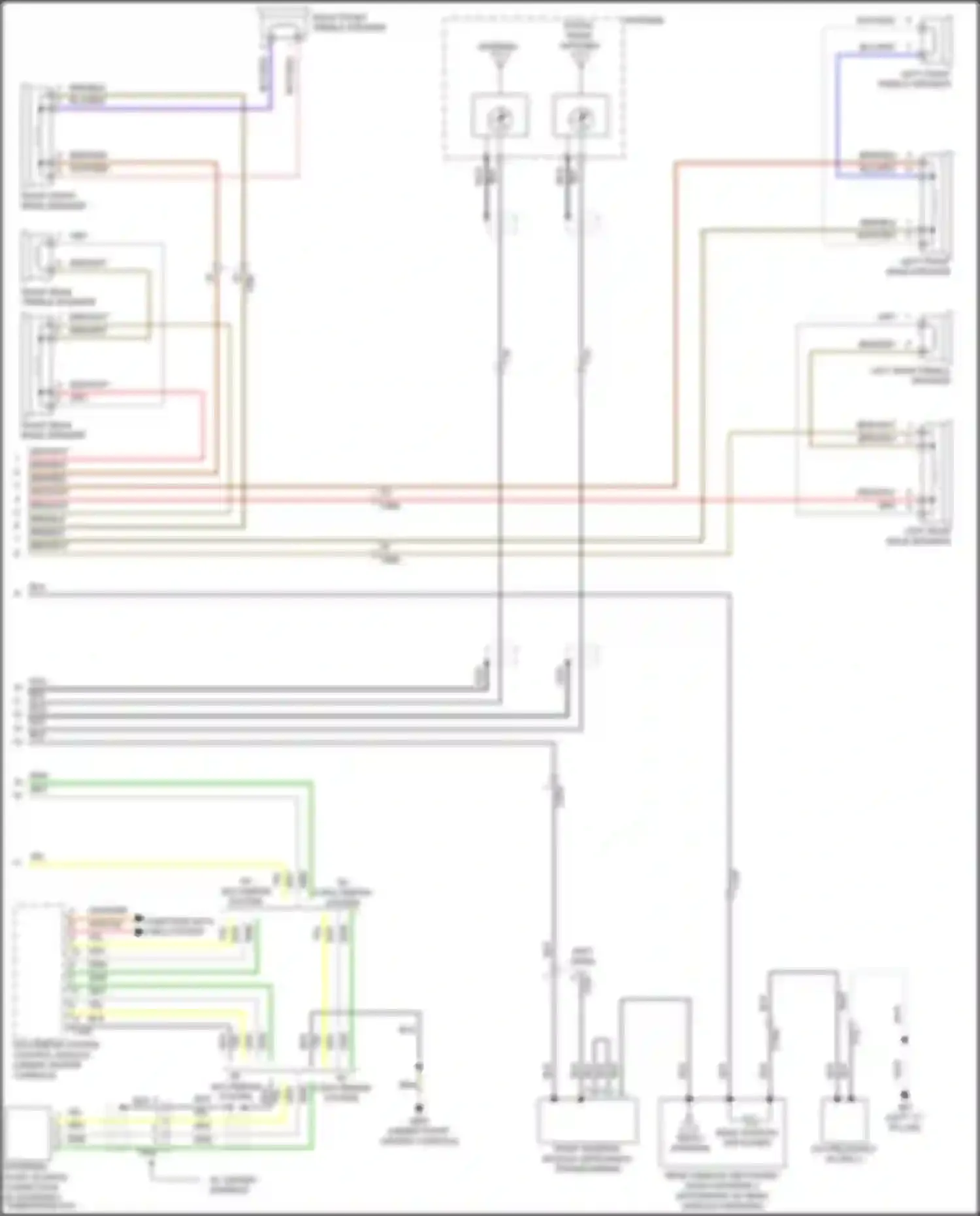 Tiguan Volkswagen I facelift (2011-2019): Radio circuit, w/o navigation w/ rcd 510 (2 of 2)