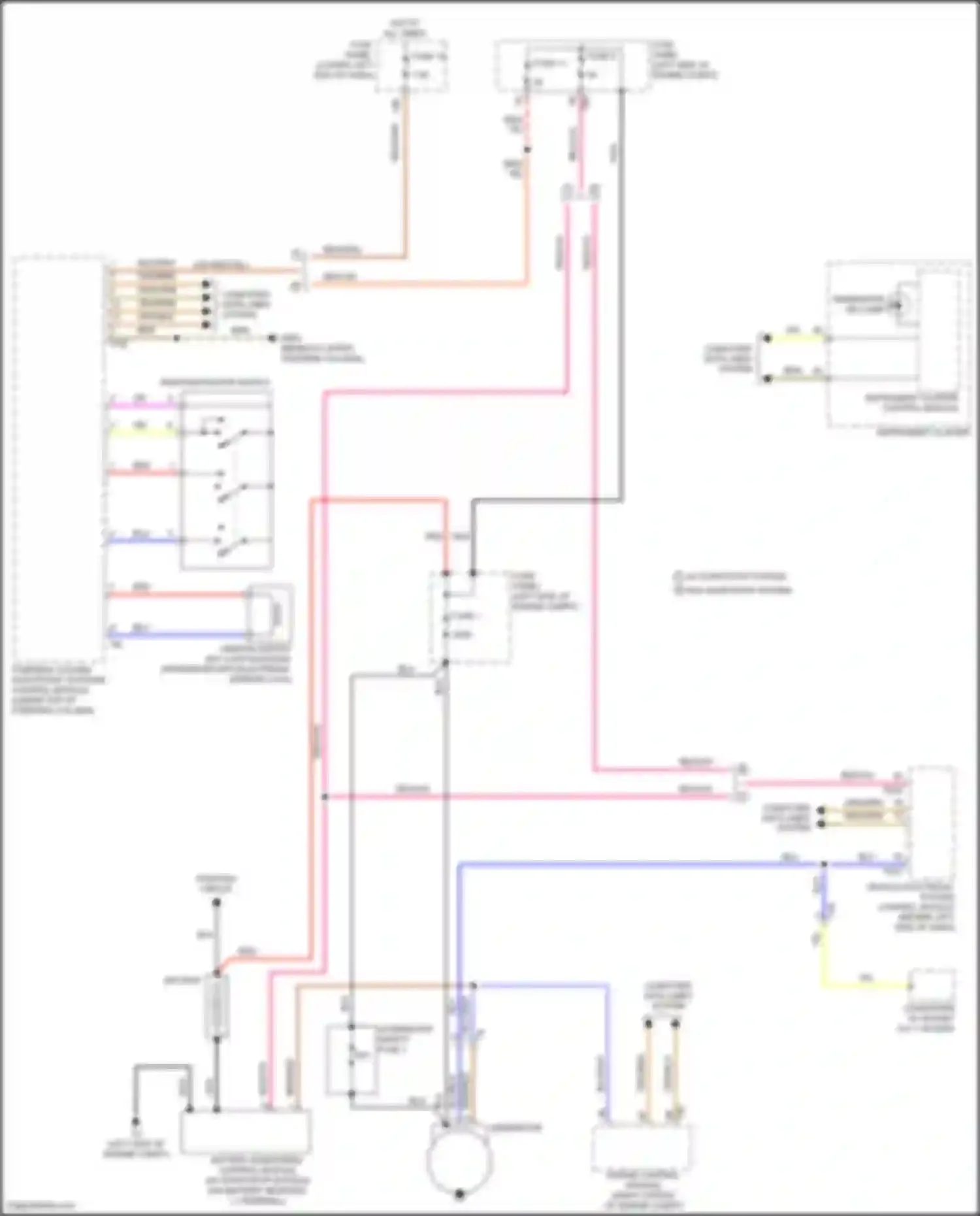 Tiguan Volkswagen I facelift (2011-2019): Charging circuit