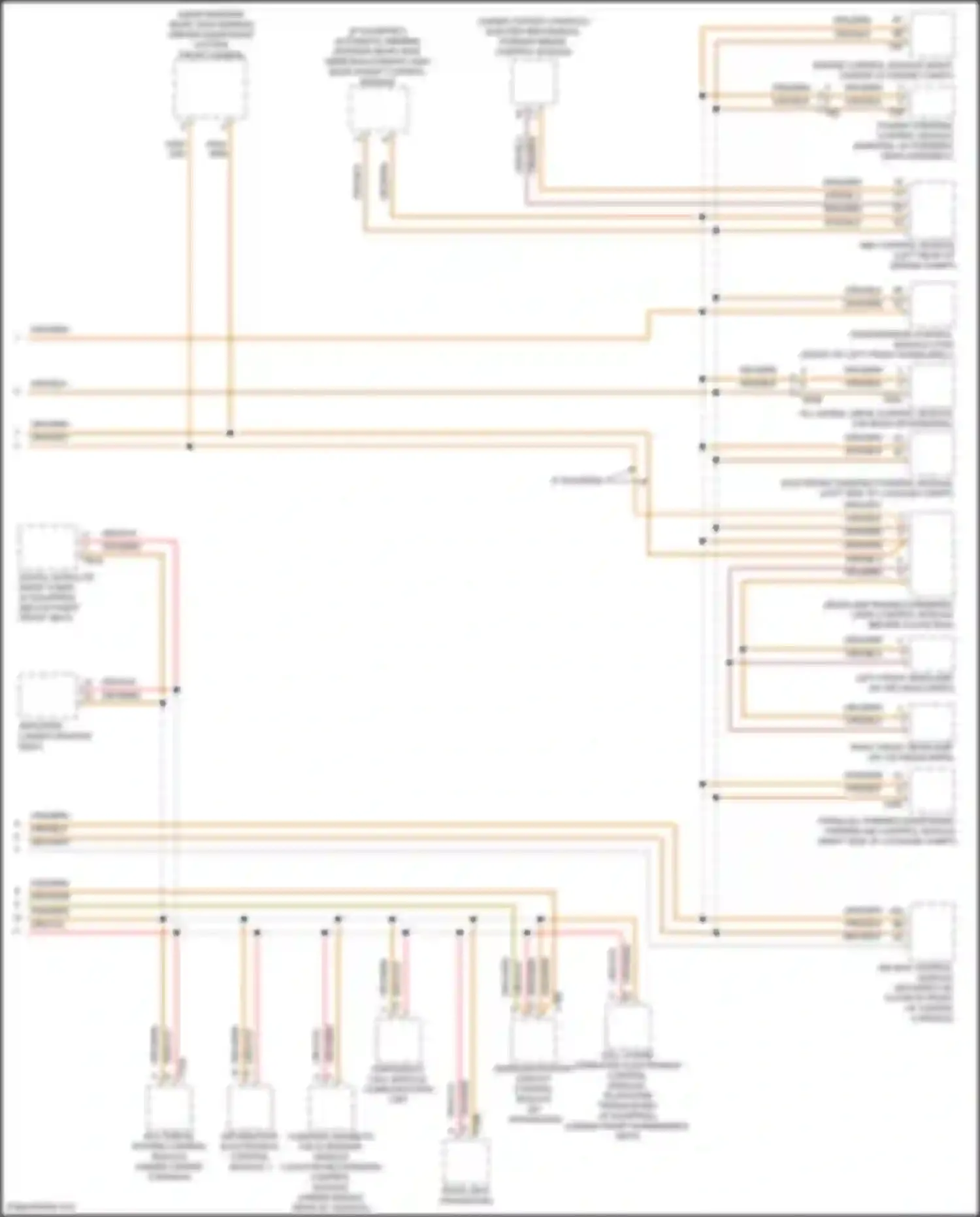 Wiring diagram compass magnetic field sensor/ vehicle location recognition control module for Volkswagen Tiguan I facelift (2011-2019) (1 of 4)