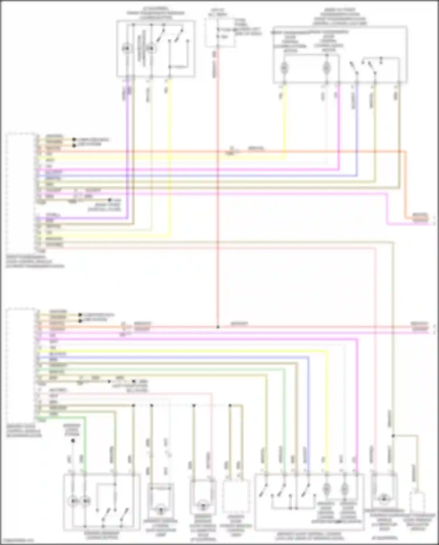 Wiring diagram computer data line system for Volkswagen Tiguan I facelift (2011-2019) (1 of 2)