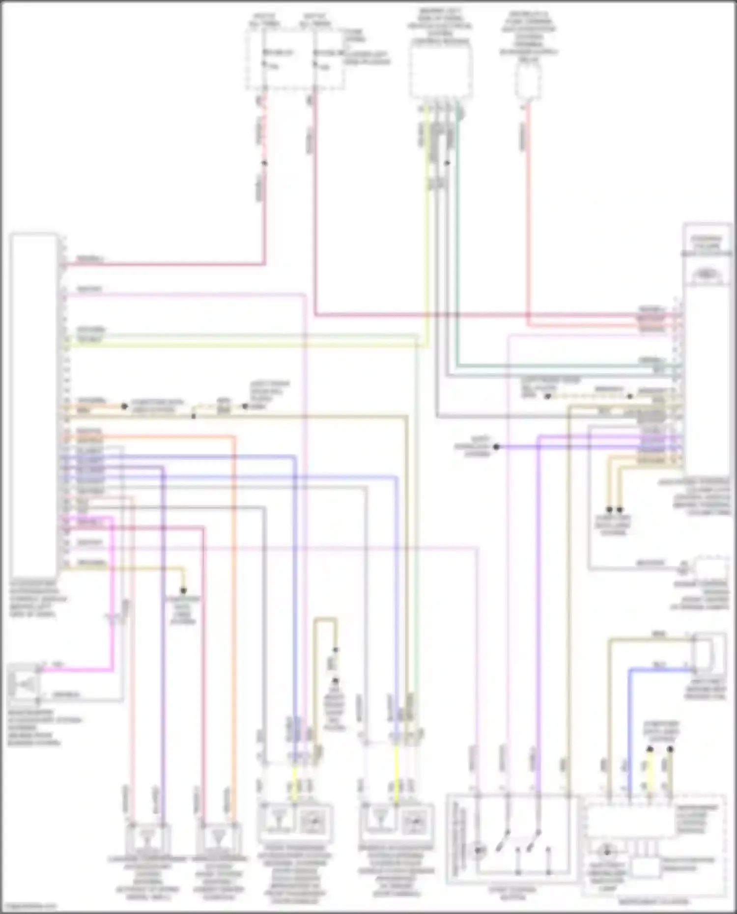 Wiring diagram computer data lines system for Volkswagen Tiguan I facelift (2011-2019) (41 of 79)