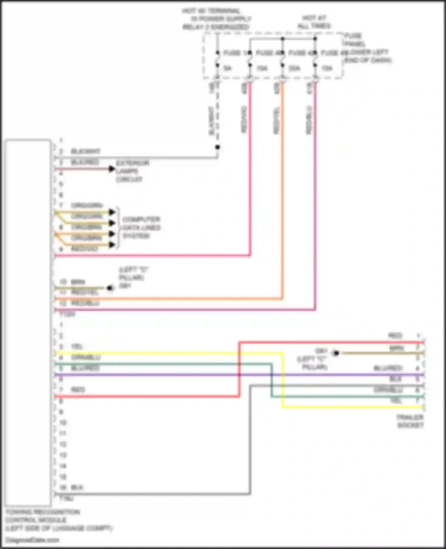 Wiring diagram computer data lines system for Volkswagen Tiguan I facelift (2011-2019) (10 of 79)