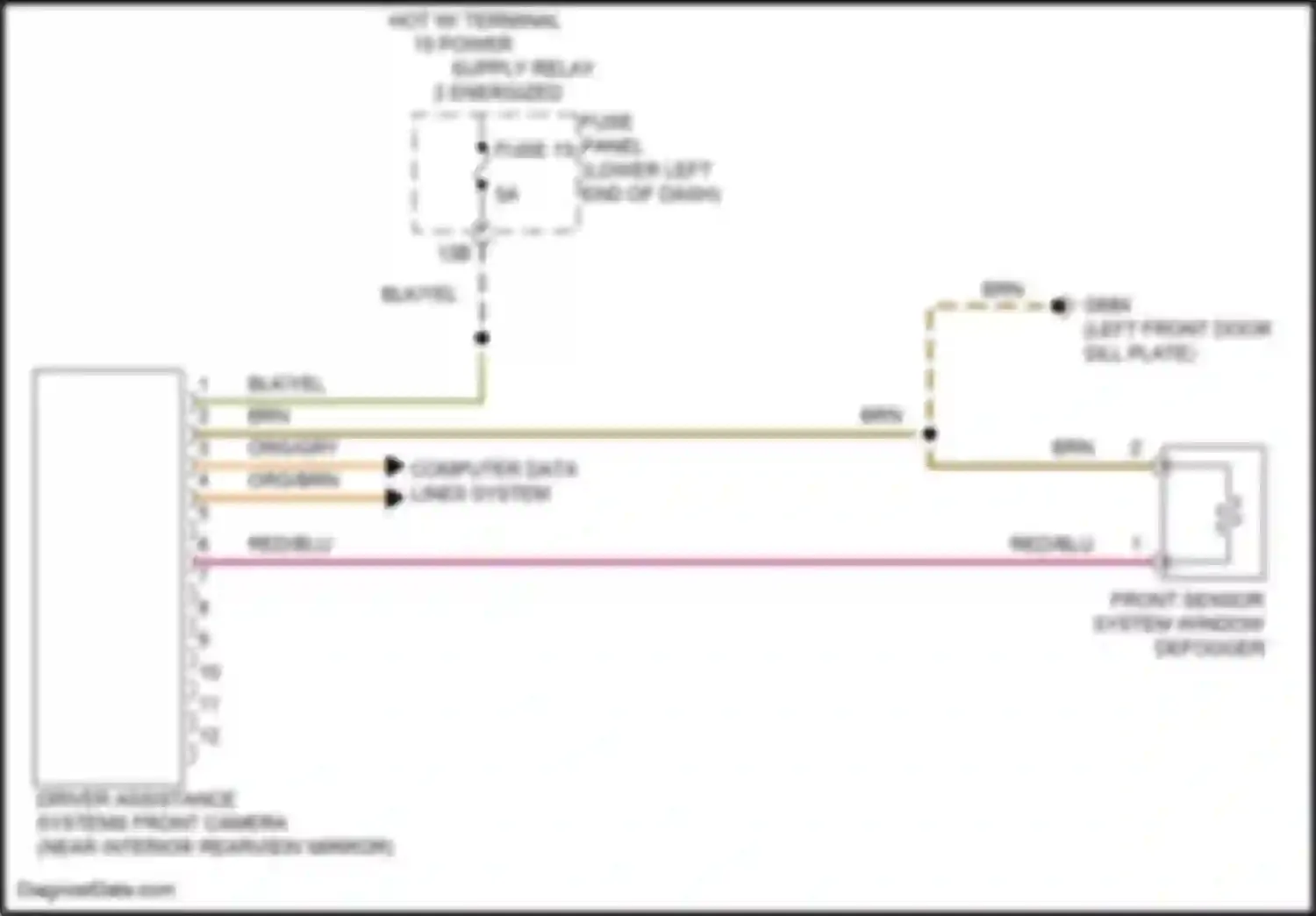 Wiring diagram computer data lines system for Volkswagen Tiguan I facelift (2011-2019) (34 of 79)